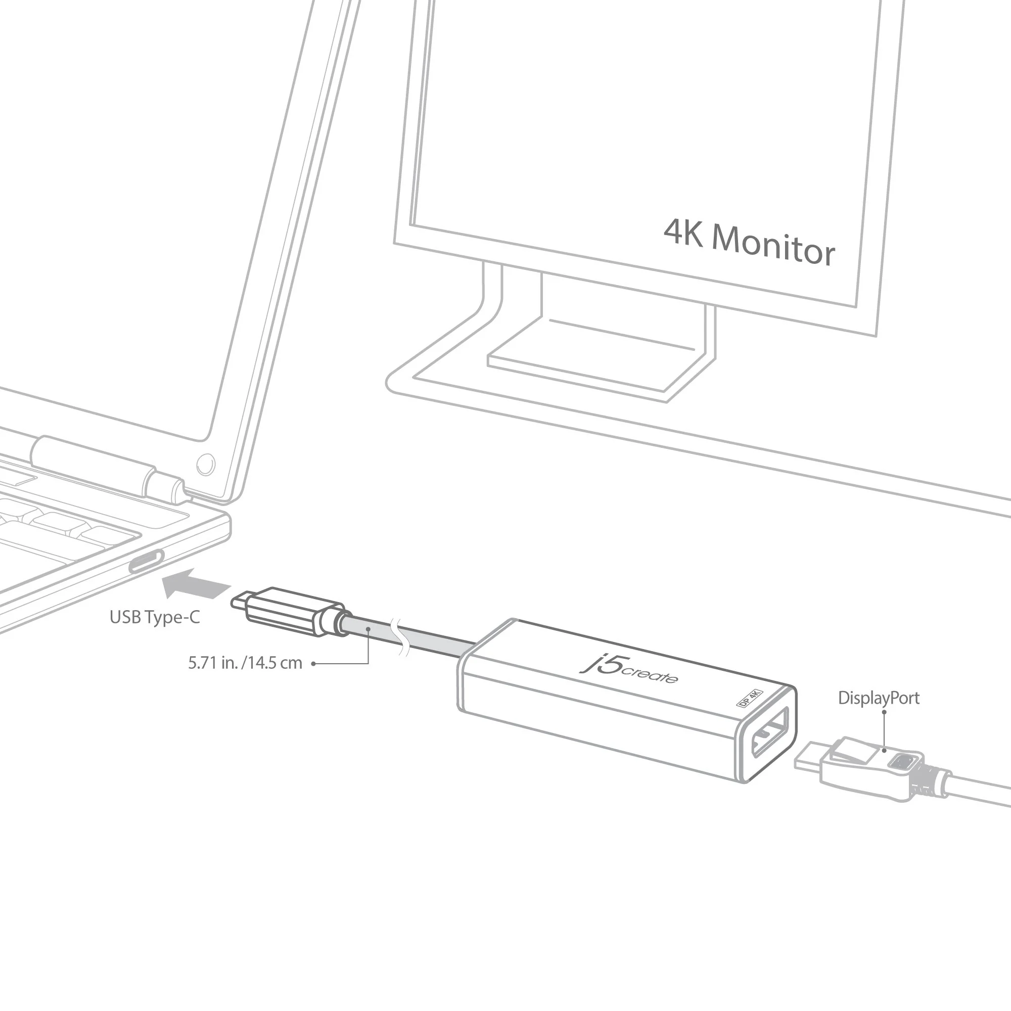 USB™ Type-C to 4K DisplayPort™ Adapter - Image 7