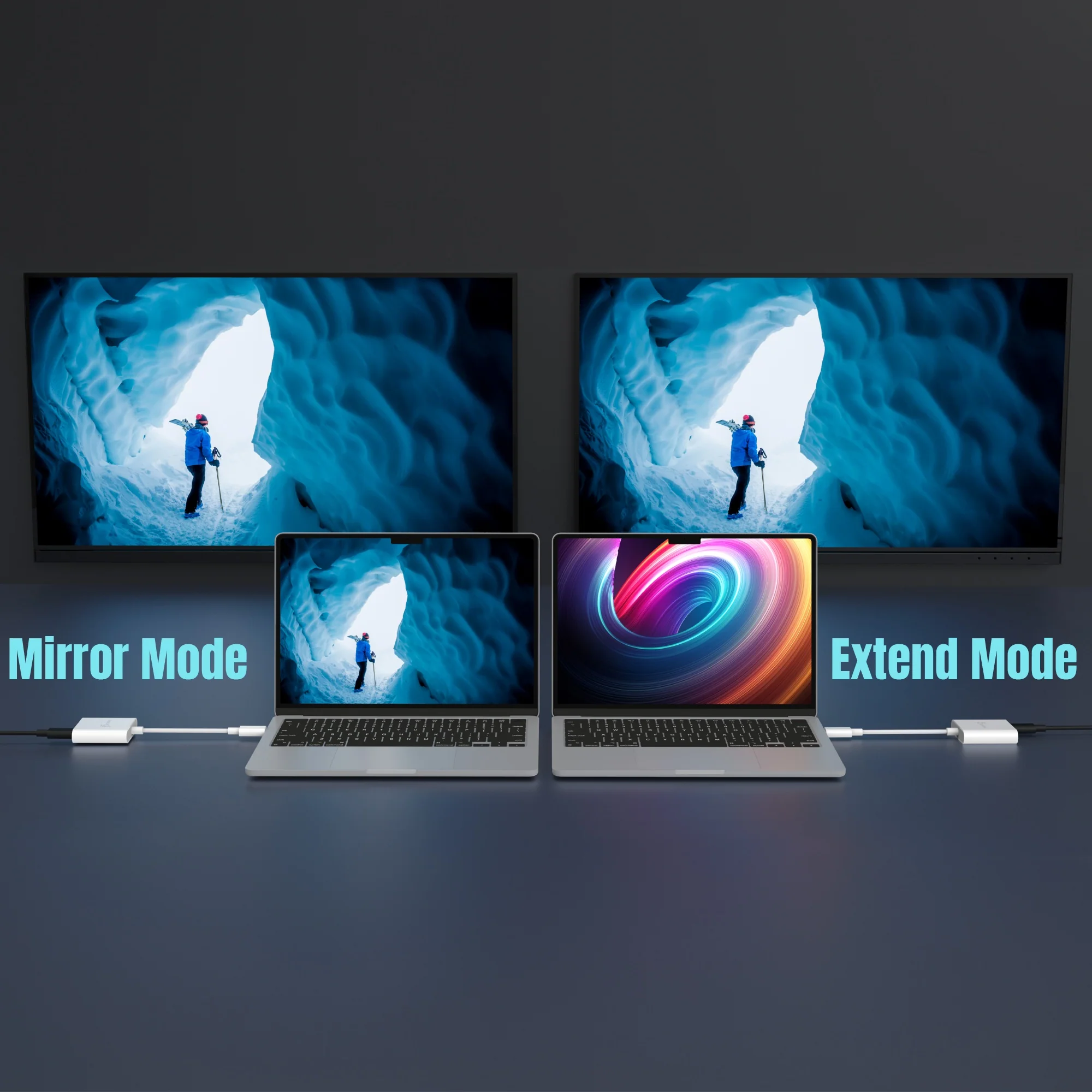 USB-C® to Dual USB-C® with Video or Power Delivery - Image 5