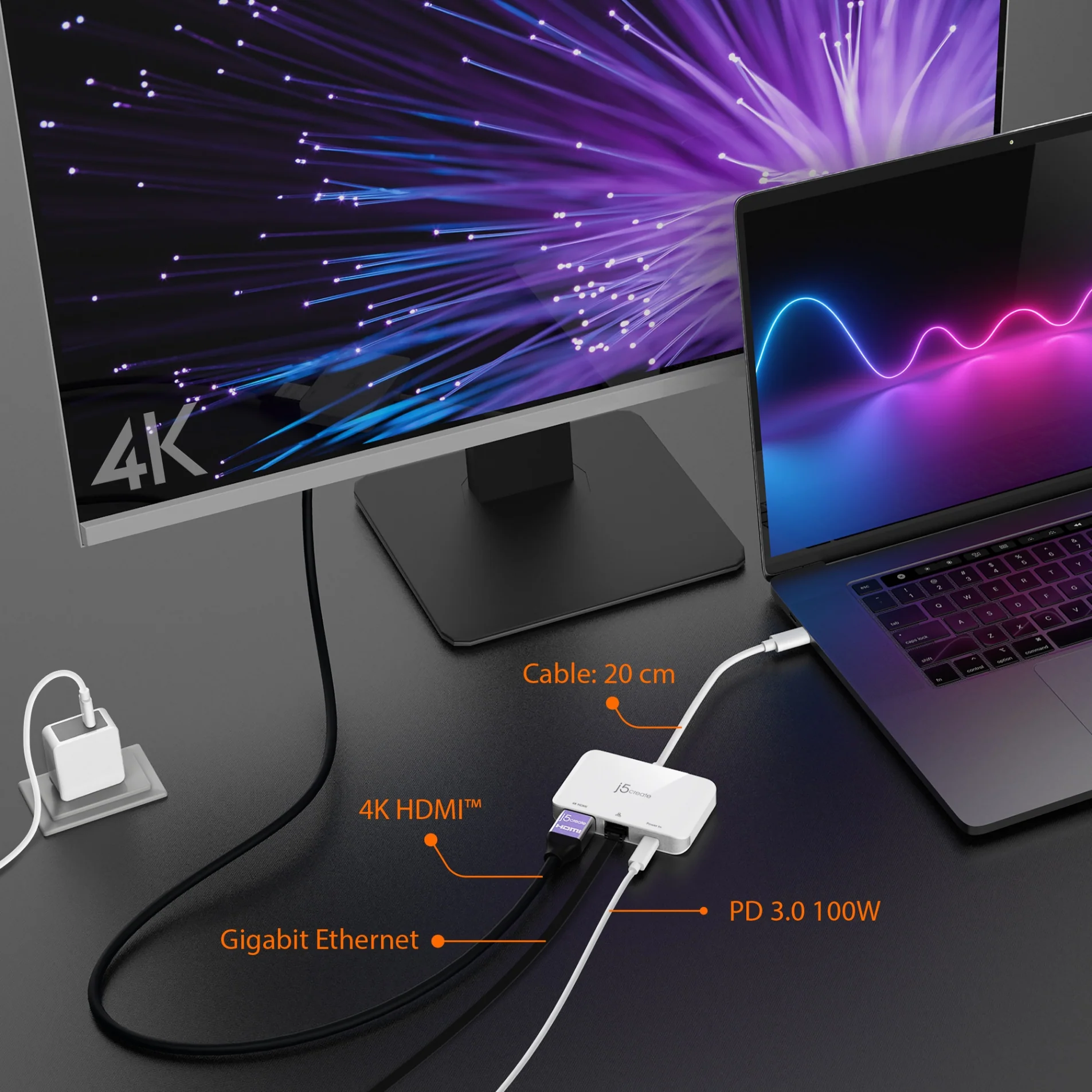 USB-C® to 4K HDMI™ Ethernet Adapter - Image 5
