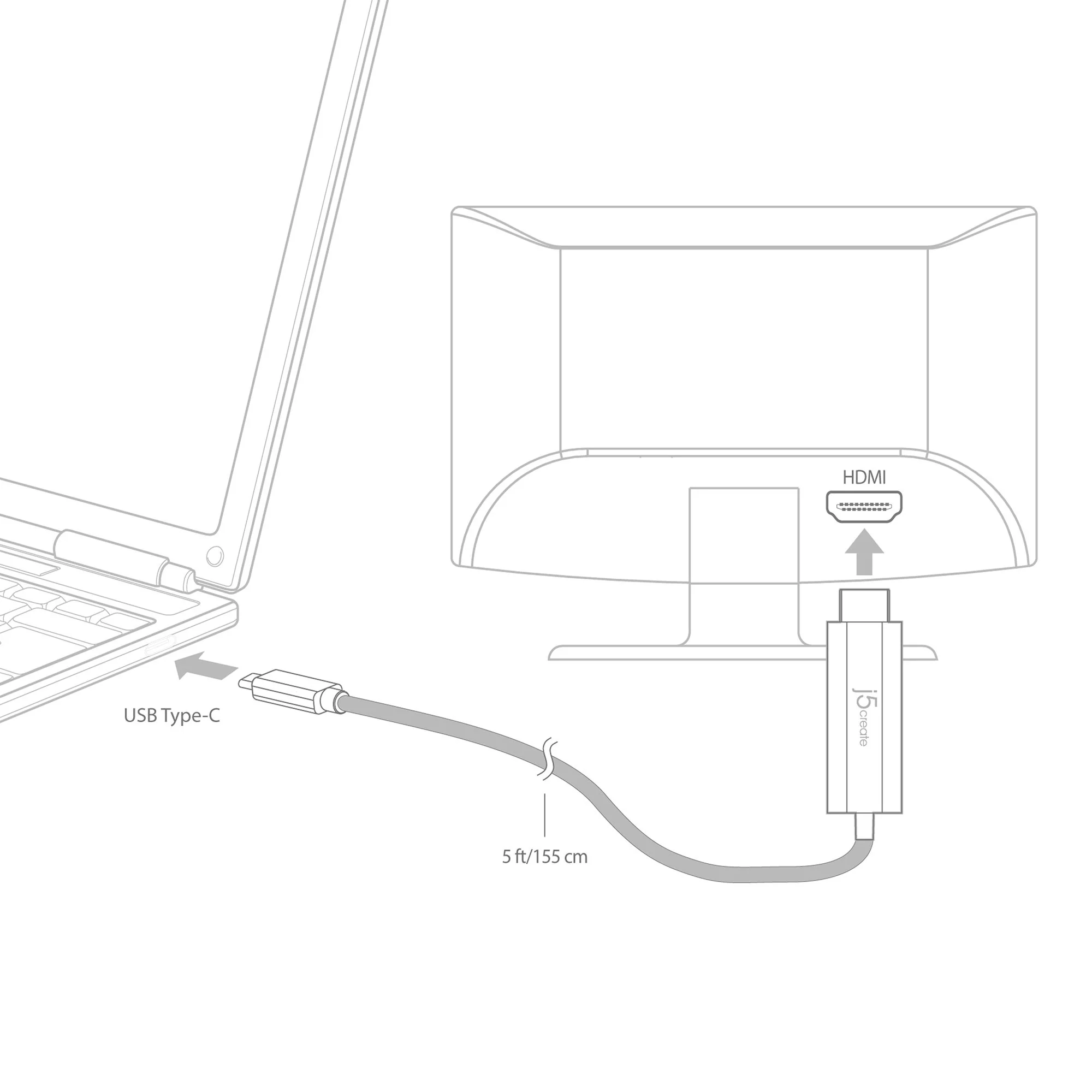 USB-C® to 4K HDMI™ Cable - Image 6