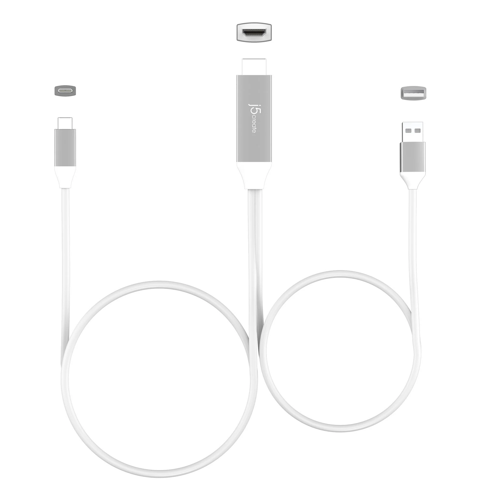 USB-C® to 4K HDMI™ Cable With USB™ Type-A 5V Pass-Through - Image 2