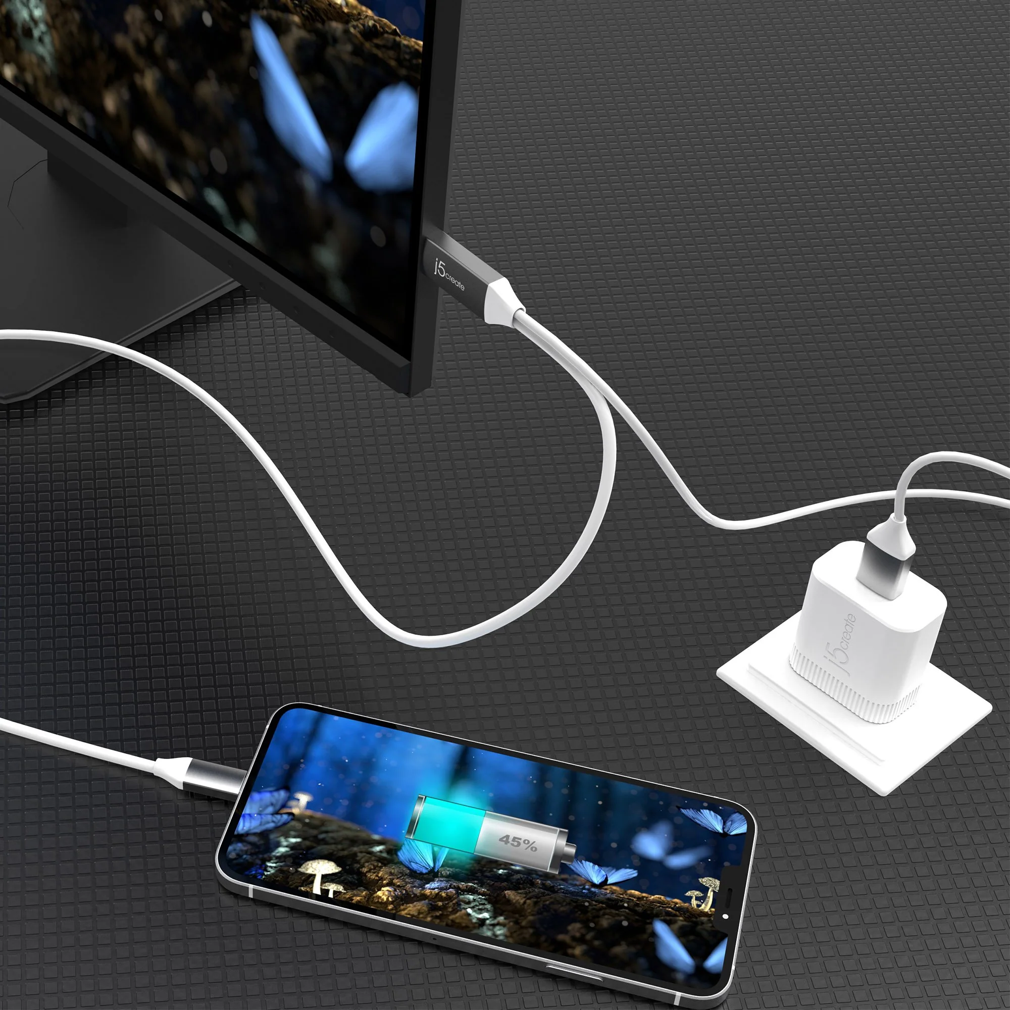 USB-C® to 4K HDMI™ Cable With USB™ Type-A 5V Pass-Through - Image 6