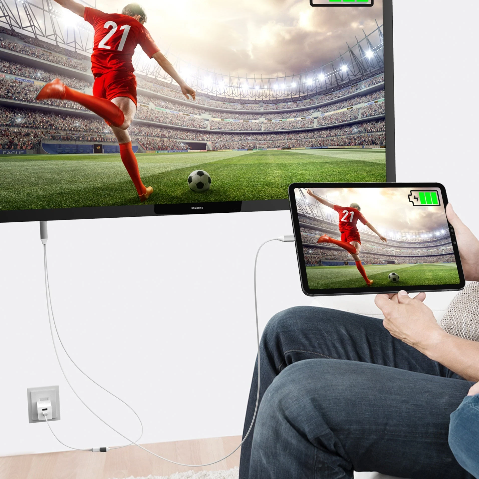 USB-C® to 4K HDMI™ Cable With PD100W Pass-Through - Image 4