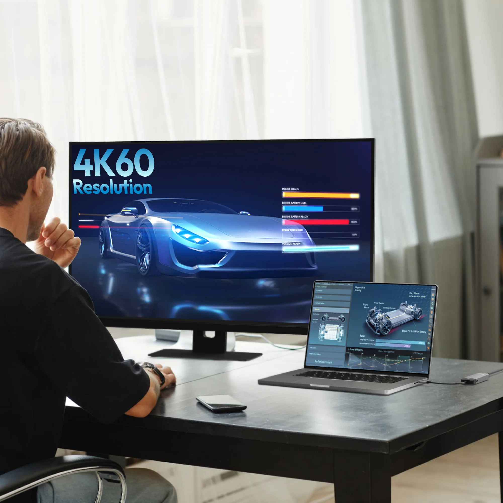 USB-C® 7-in-1 4K Multi-Port Hub with Screen-Off Control (PD) - Image 4