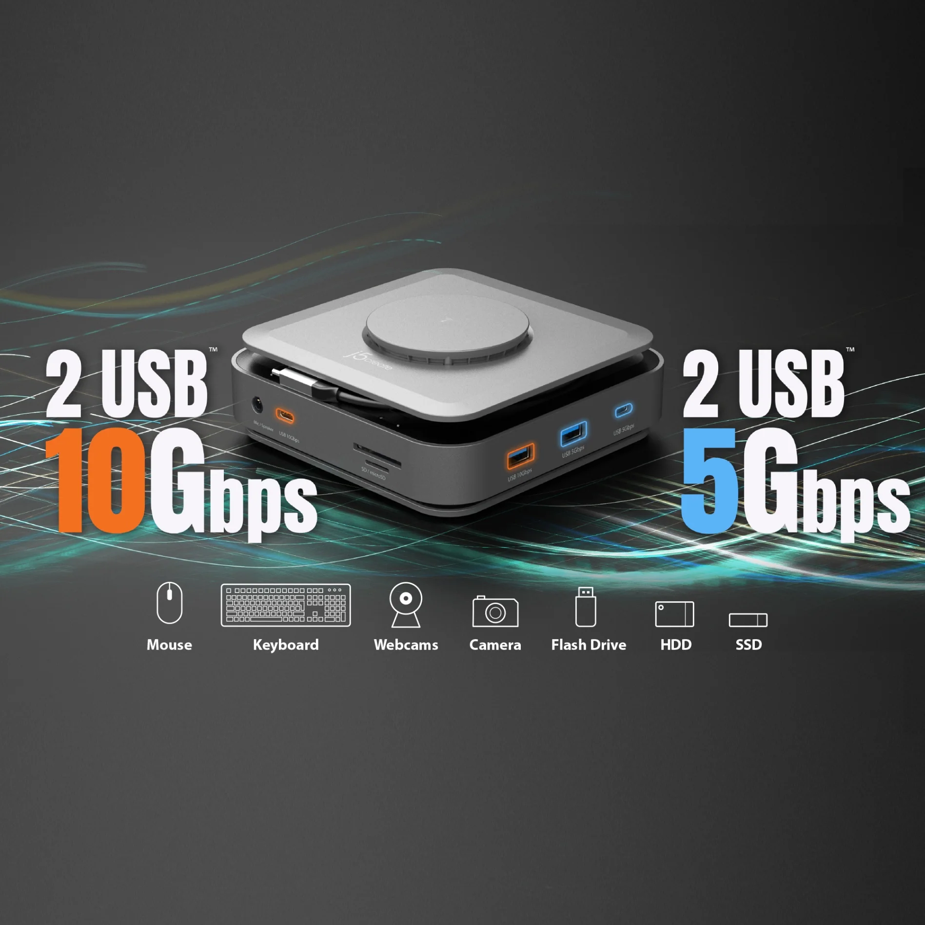 USB-C® Dock Dual 4K HDMI™ with 140W GaN PD 3.1 Power Adapter - Image 13