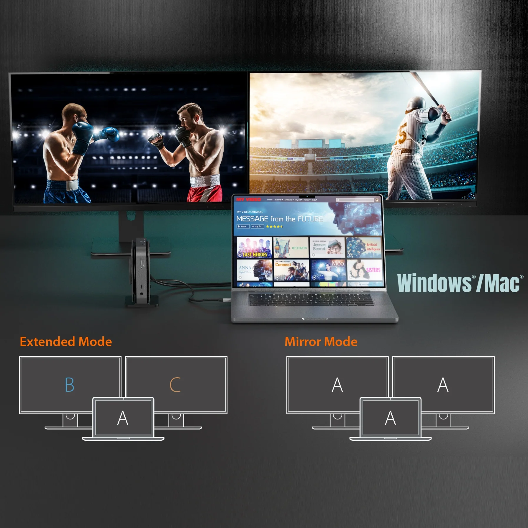 USB-C® Dock Dual 4K HDMI™ with 140W GaN PD 3.1 Power Adapter - Image 9