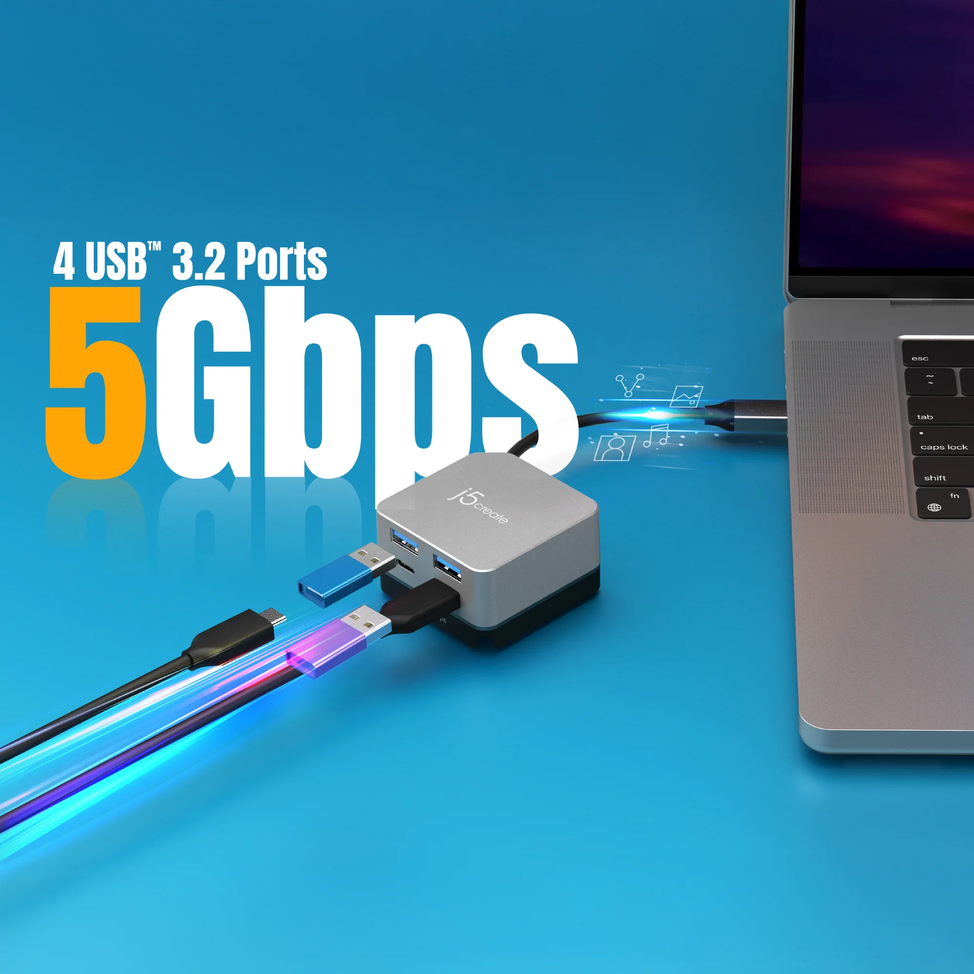 Flexible Ports USB-C® 4K144 HDMI™ Hub - Cube Plus 6 in 1 - Image 7