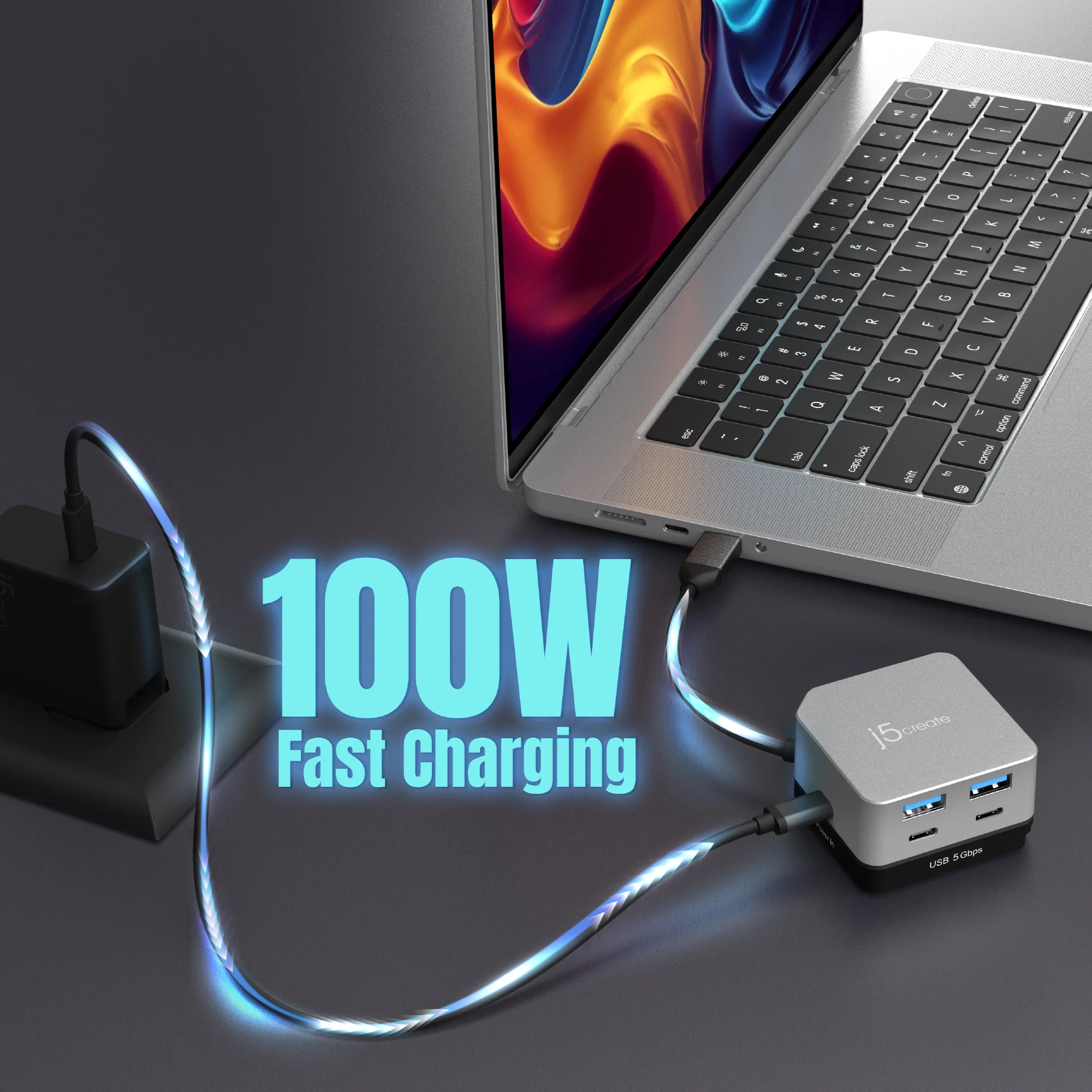 Flexible Ports USB-C® 4K144 HDMI™ Hub - Cube Plus 6 in 1 - Image 8