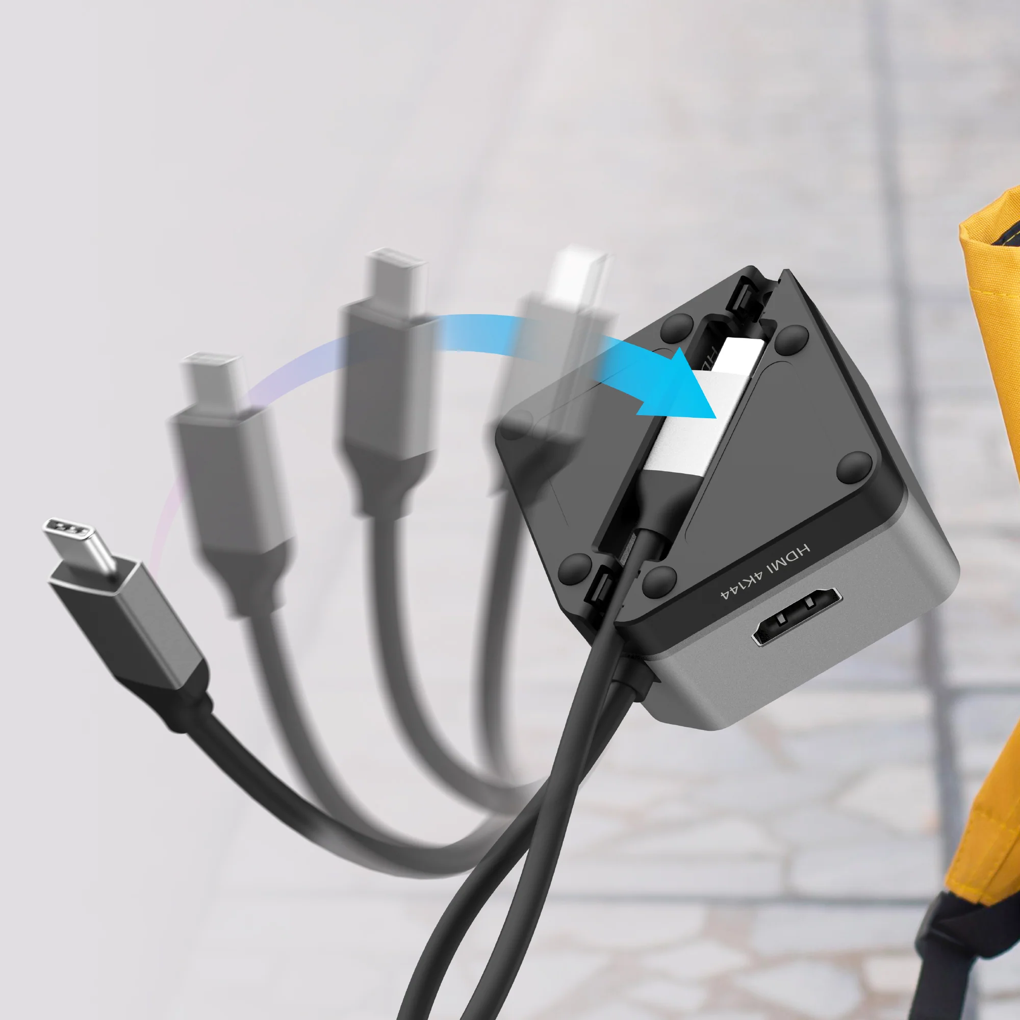 Flexible Ports USB-C® 4K144 HDMI™ Hub - Cube Plus 6 in 1 - Image 9