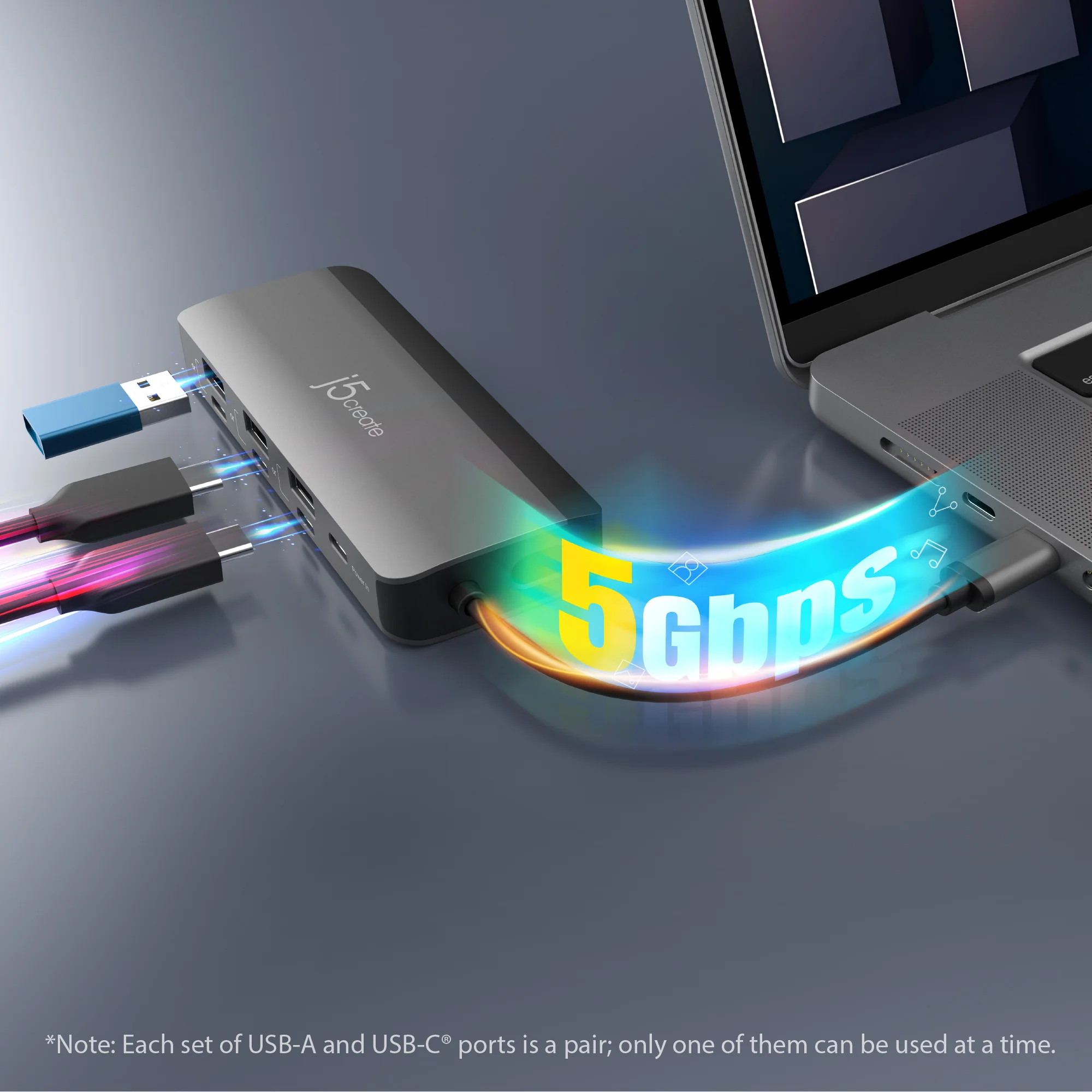 Flexible Ports USB-C® 4K144 HDMI™ Hub - Slim 8 in 1 - Image 7