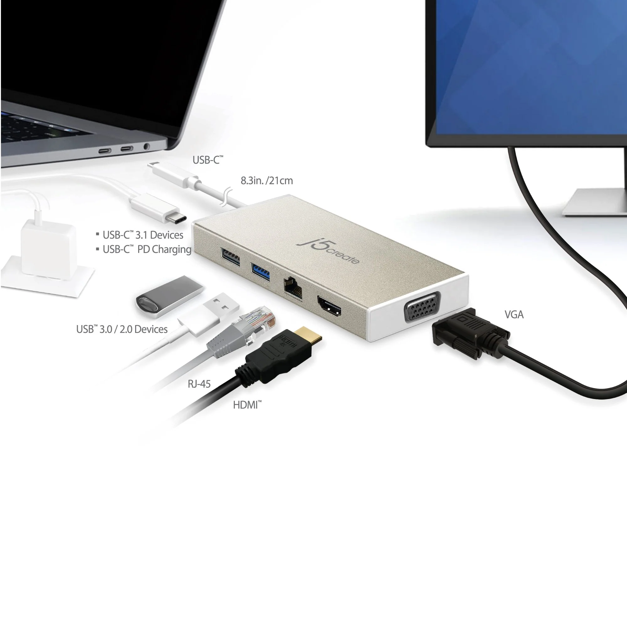 USB-C™ Multiport Adapter with Power Delivery - Image 9