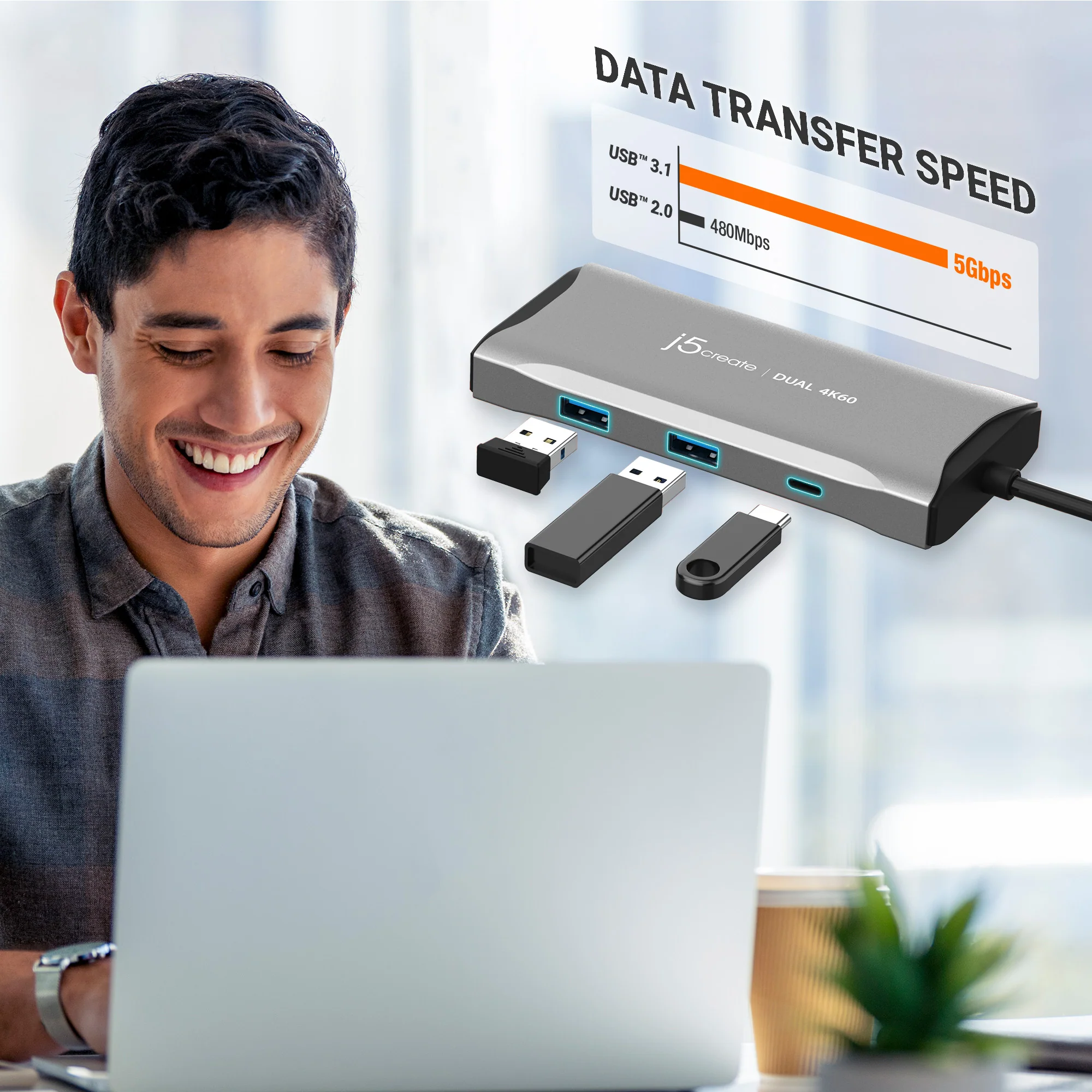 USB-C® Dual HDMI™ 4K60 Mini Dock - Image 8