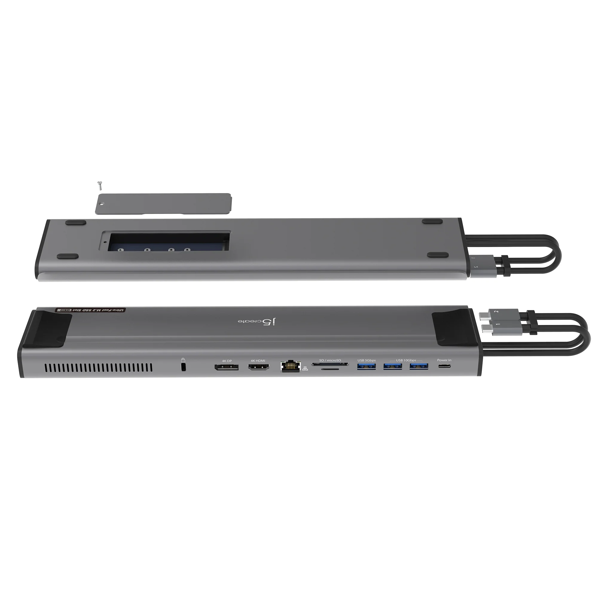 USB-C® Dual 4K Display Docking Station with an M.2 SSD Slot - Image 3