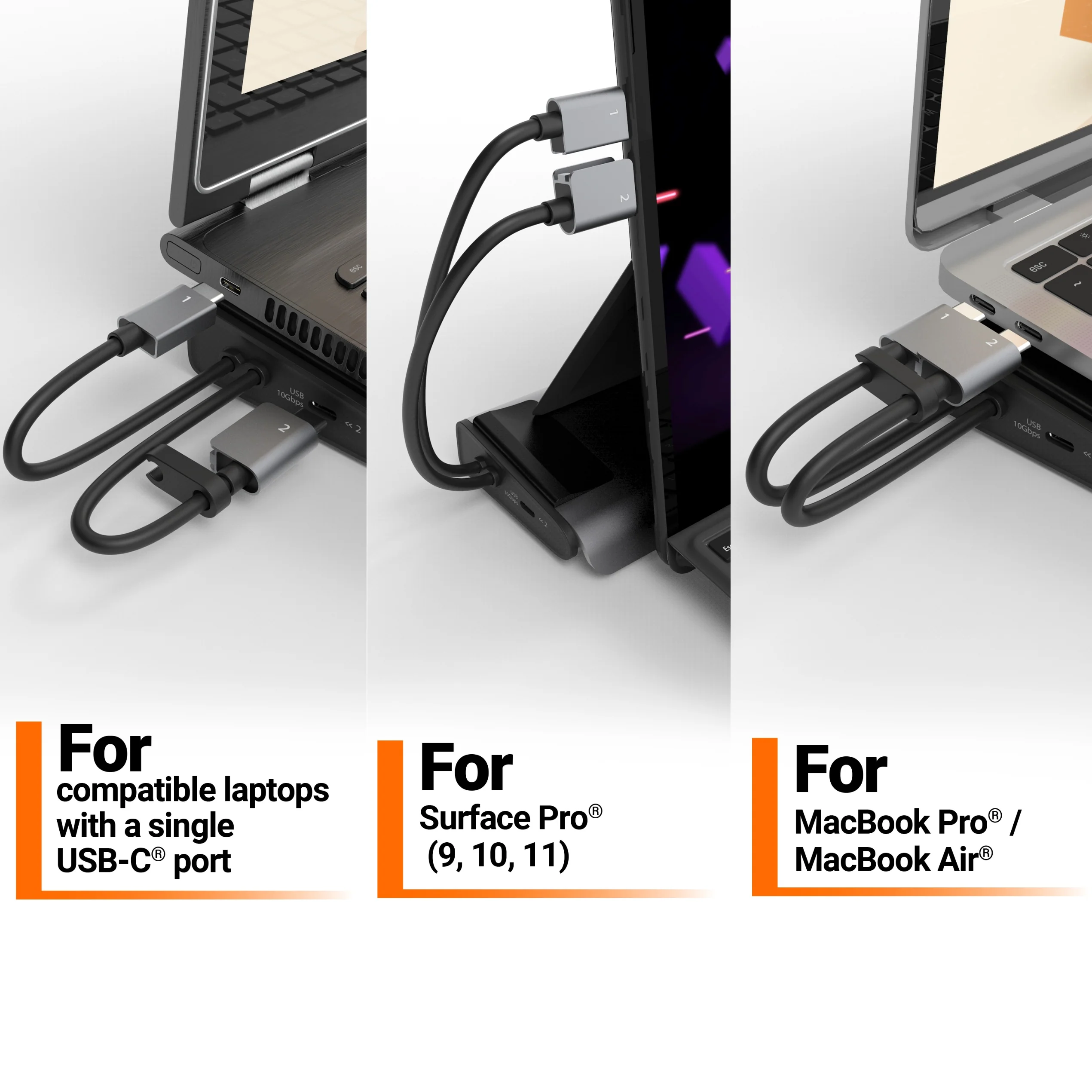 USB-C® Dual 4K Display Docking Station with an M.2 SSD Slot - Image 5