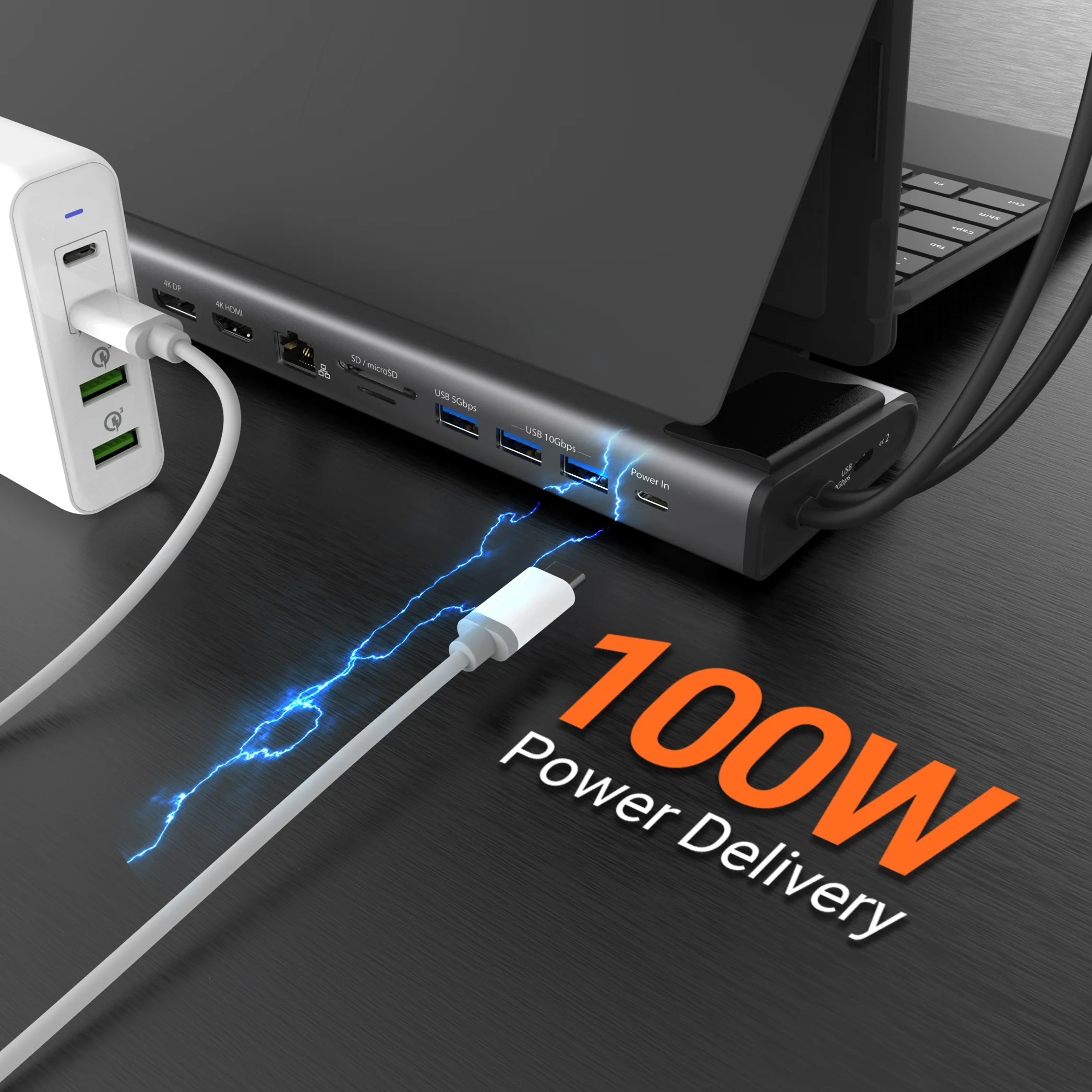 USB-C® Dual 4K Display Docking Station with an M.2 SSD Slot - Image 9