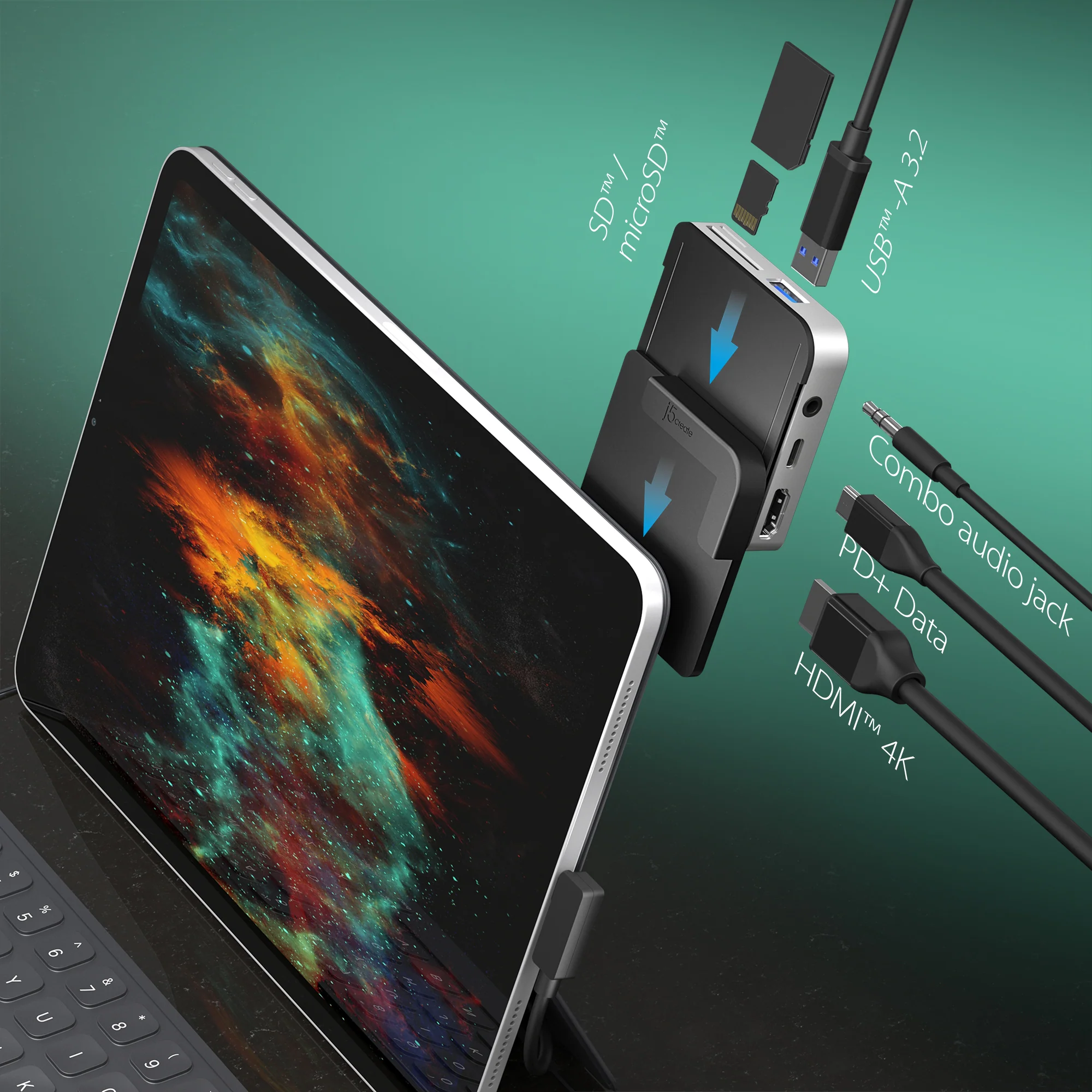 USB-C™ to 4K 60 Hz HDMI™ Travel Dock for iPad Pro® - Image 10