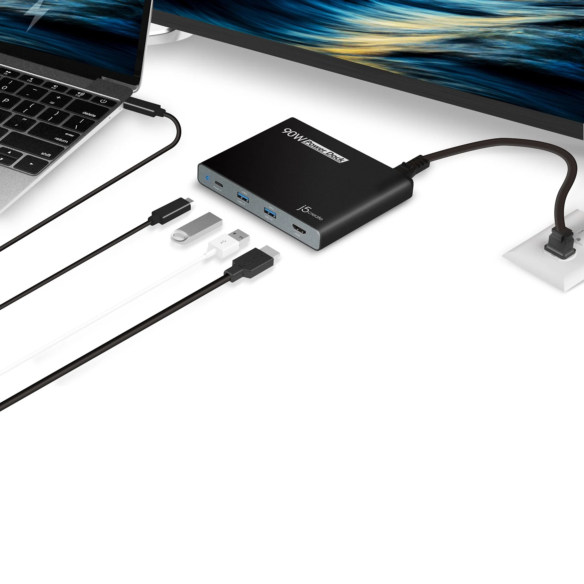 90W Built-in USB-C™ Travel Dock - Image 11