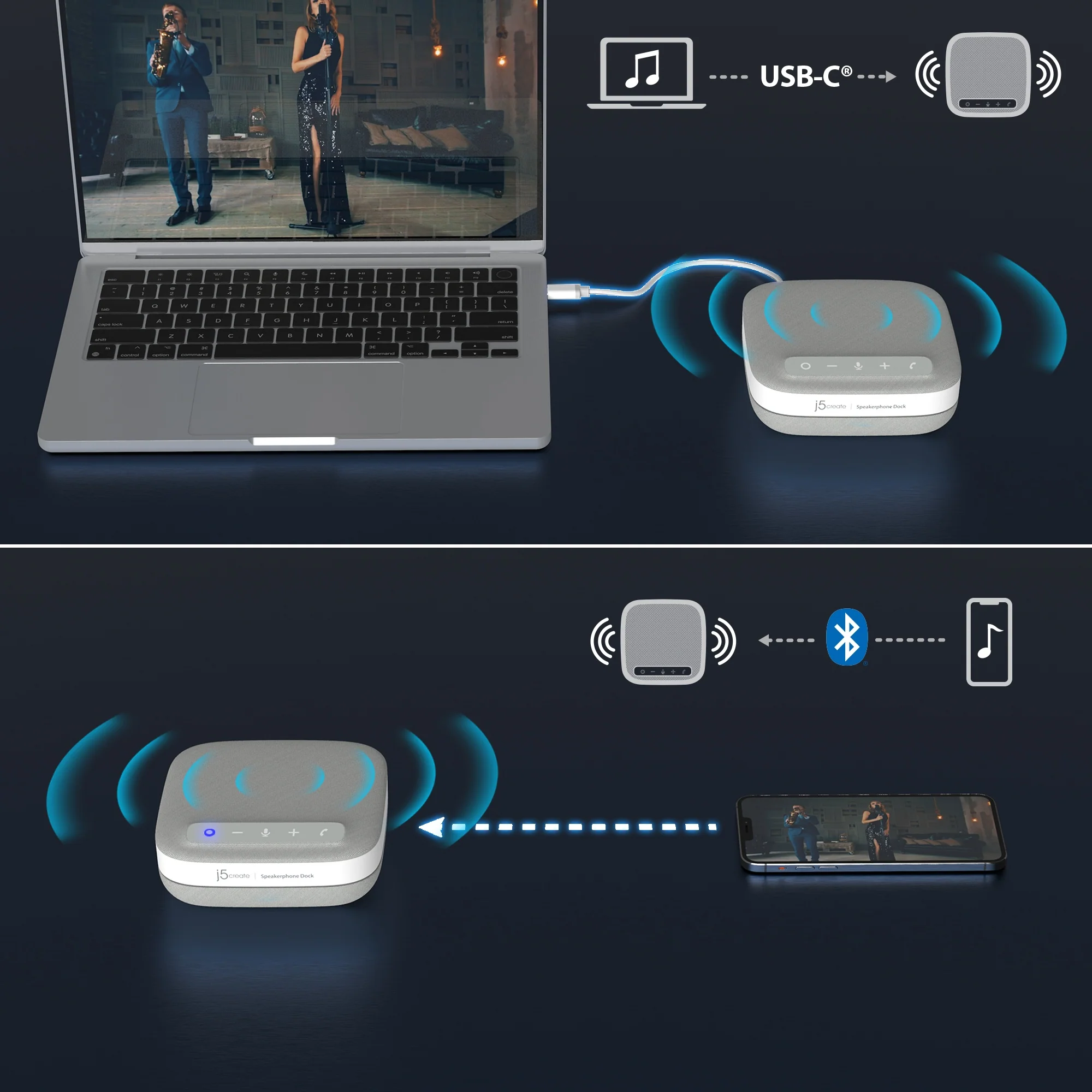 USB-C® 4K Speakerphone Dock - Image 8