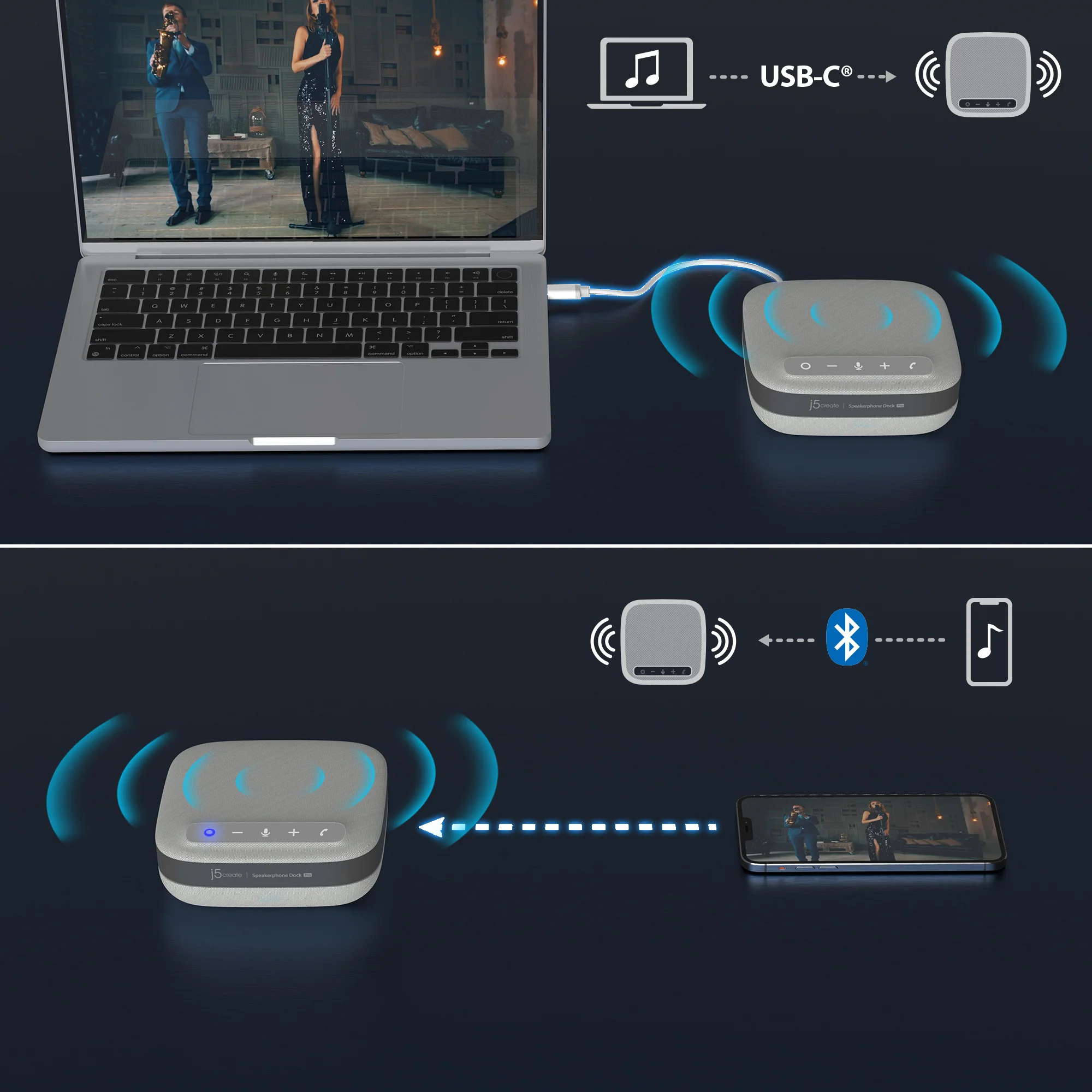 USB-C® Dual 4K Speakerphone Dock Pro - Image 8