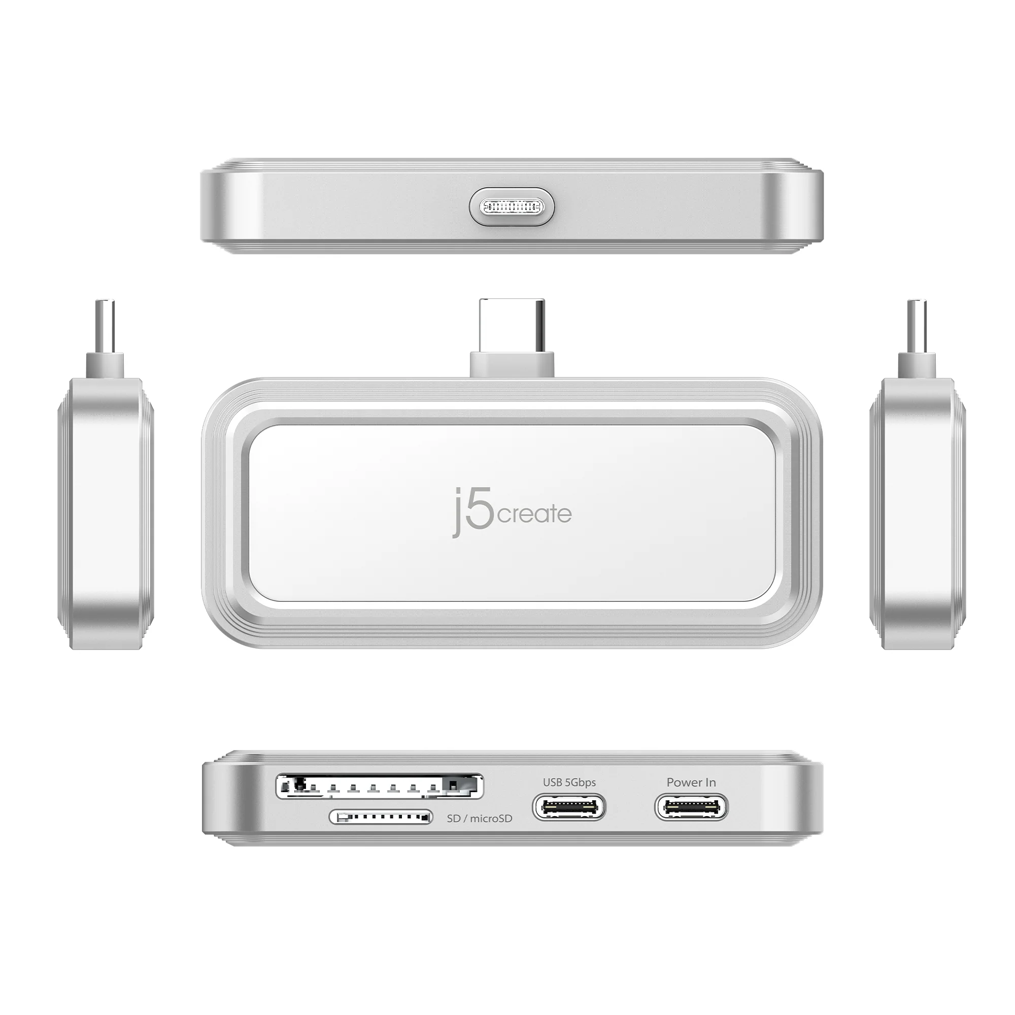 USB-C® to Dual USB-C® & SD™ Card for Smartphones with Power Delivery - Image 3
