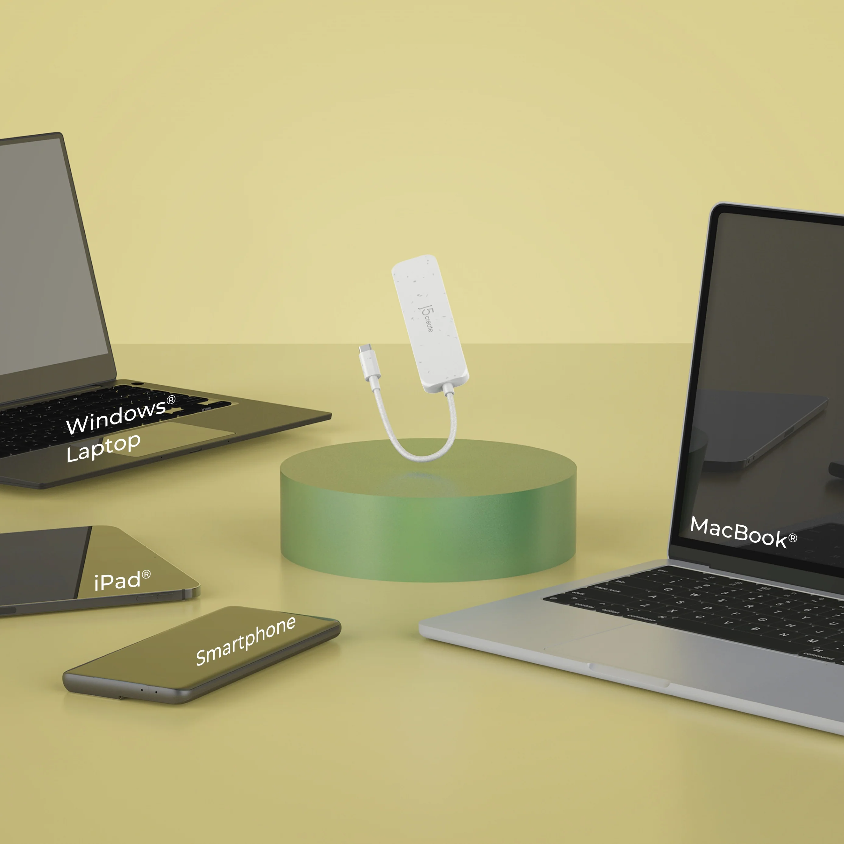 Eco-Friendly USB-C® to 4-Port Type-A Gen 2 Hub - Image 18