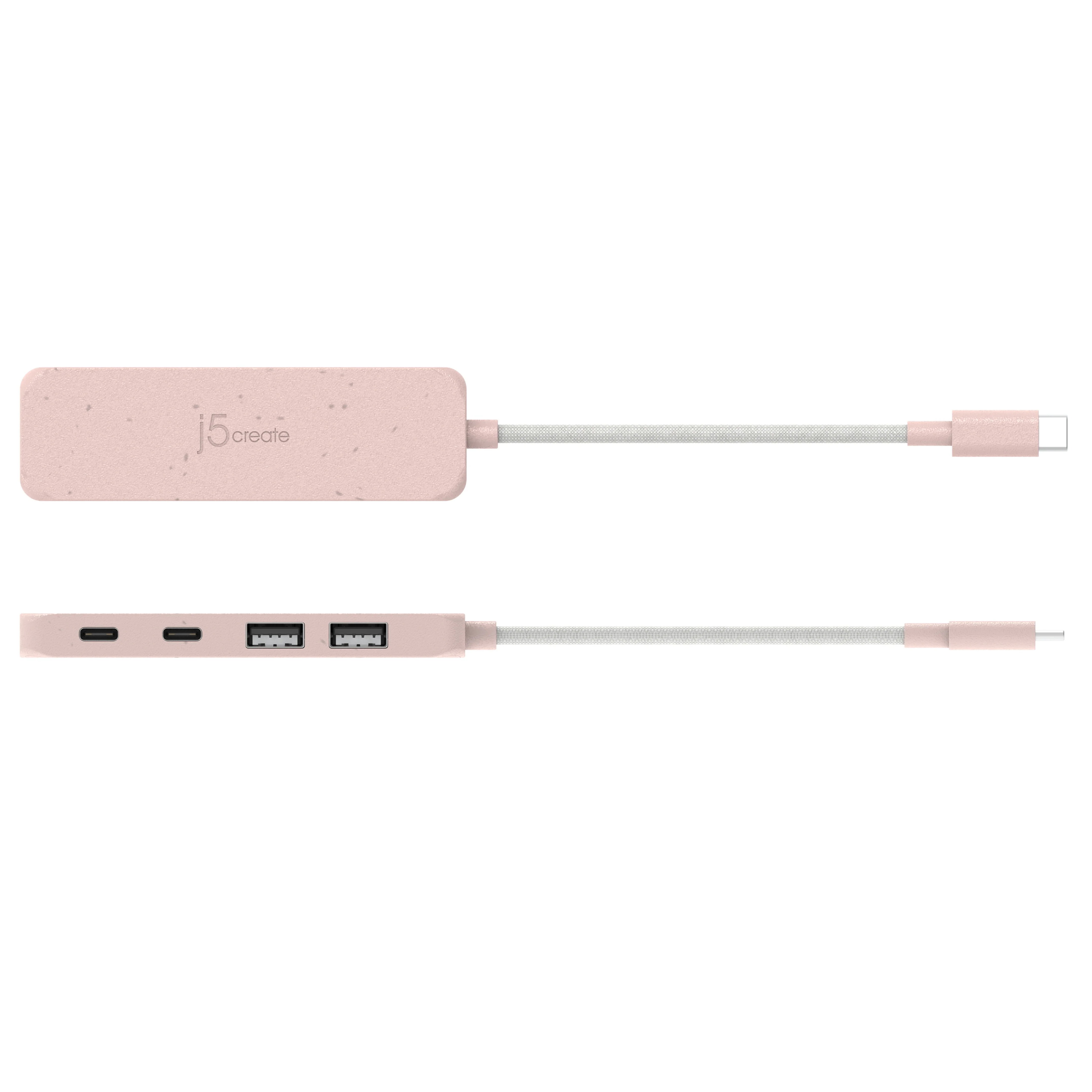 Eco-Friendly USB-C® to 4-Port Type-C & Type-A Gen 2 Hub - Image 12