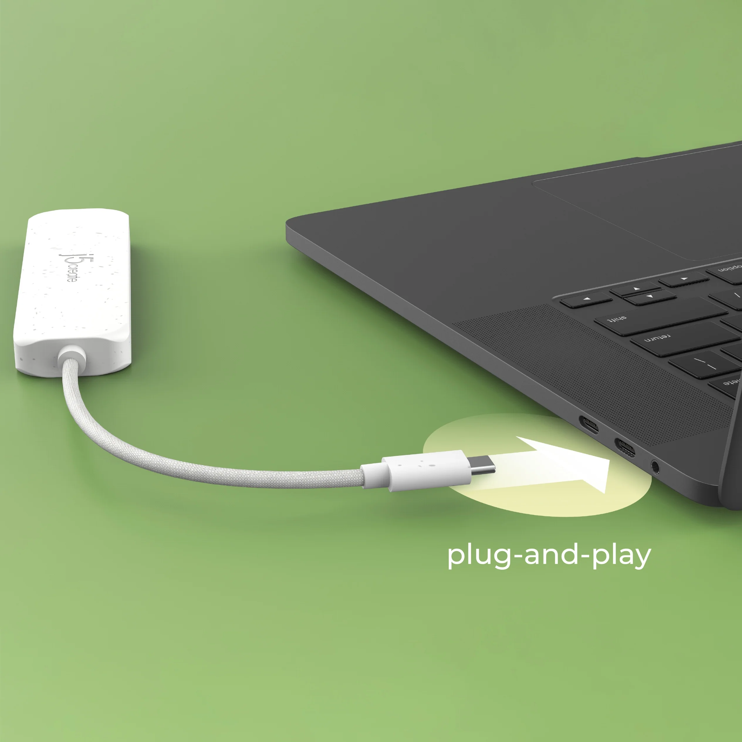 Eco-Friendly USB-C® to 4-Port Type-C & Type-A Gen 2 Hub - Image 18