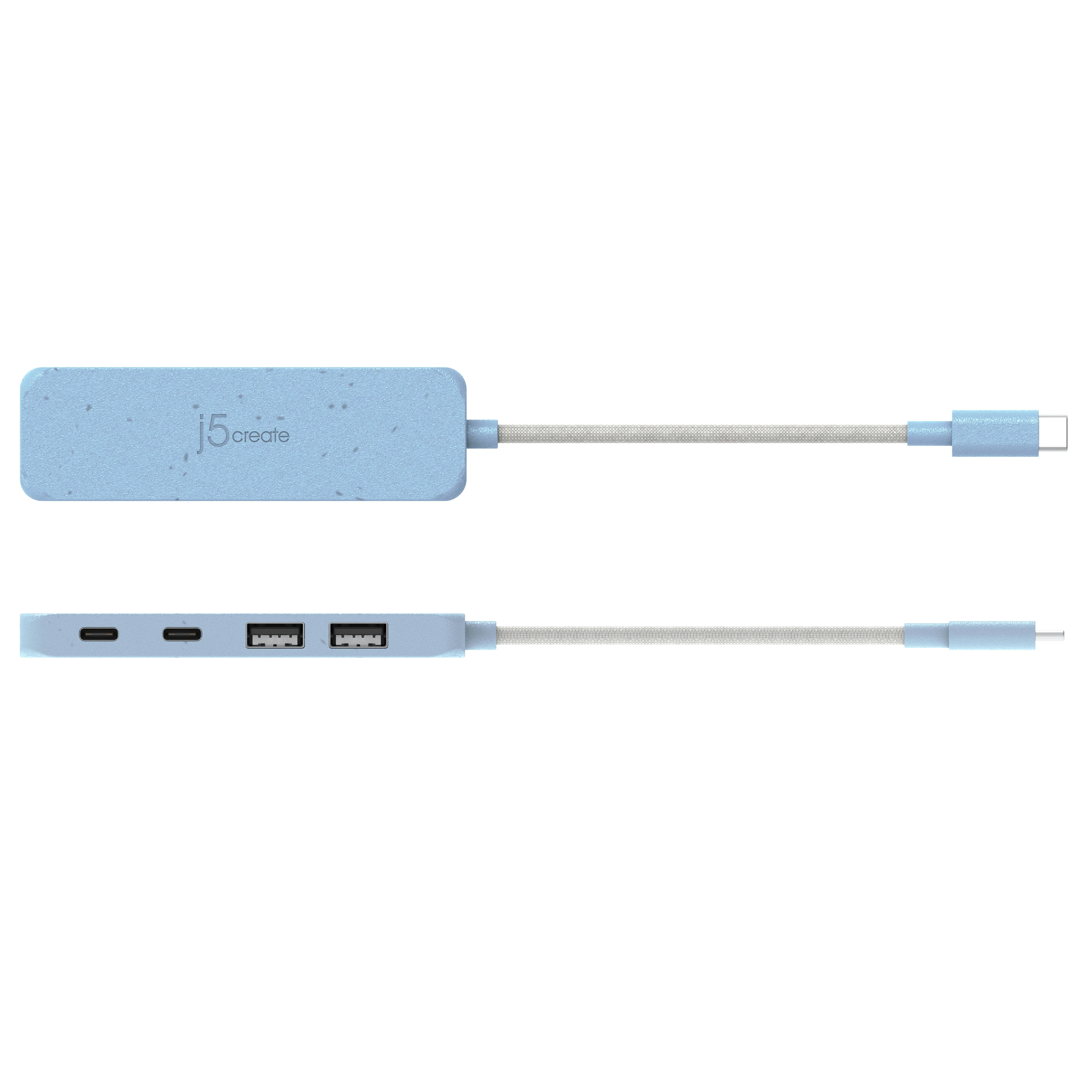 Eco-Friendly USB-C® to 4-Port Type-C & Type-A Gen 2 Hub - Image 8
