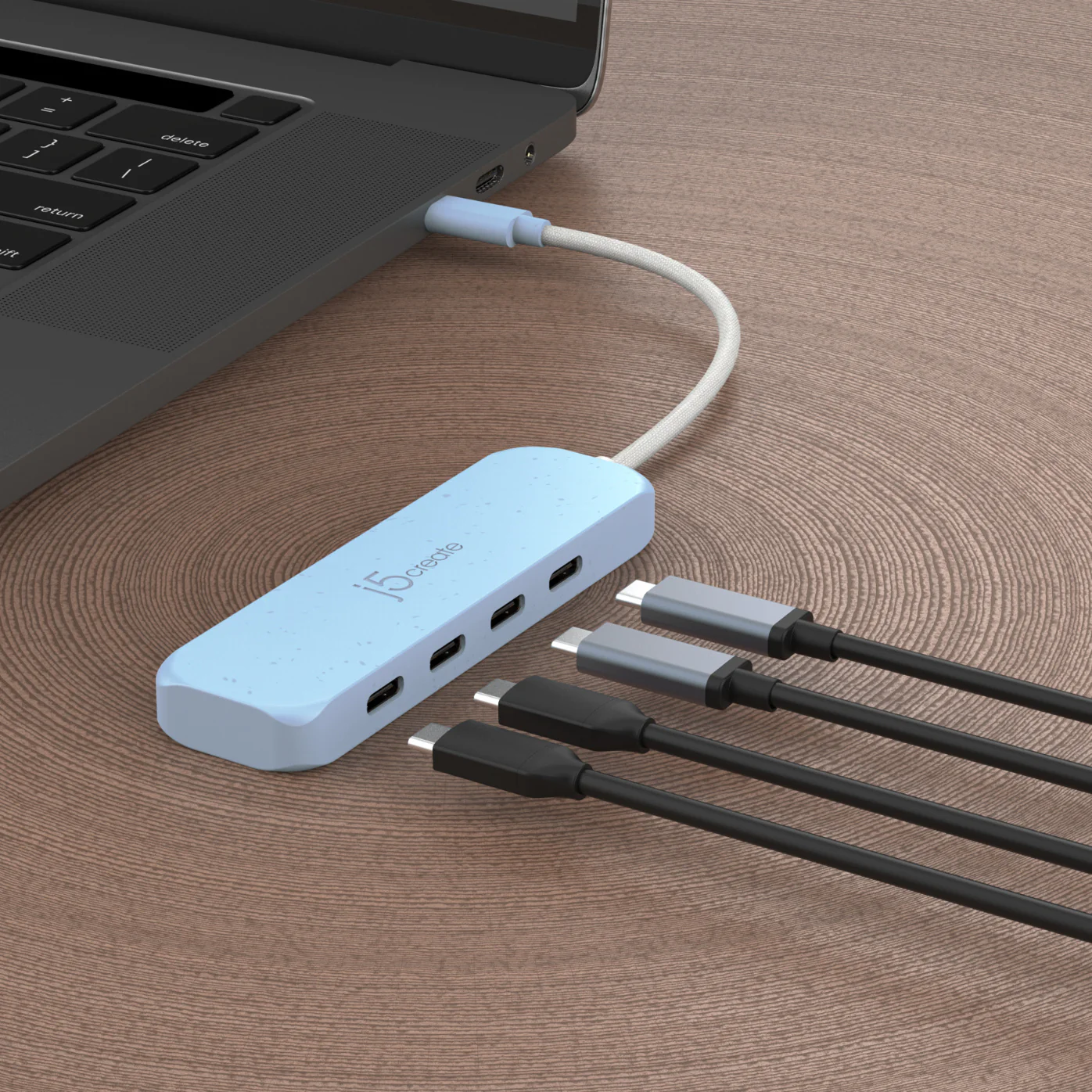 Eco-Friendly USB-C® to 4-Port Type-C Gen 2 Hub - Image 21