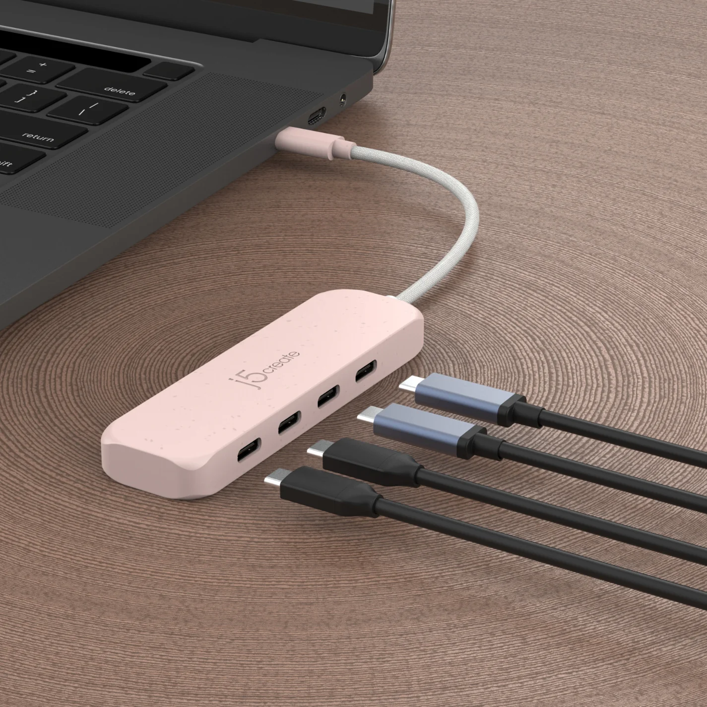 Eco-Friendly USB-C® to 4-Port Type-C Gen 2 Hub - Image 22