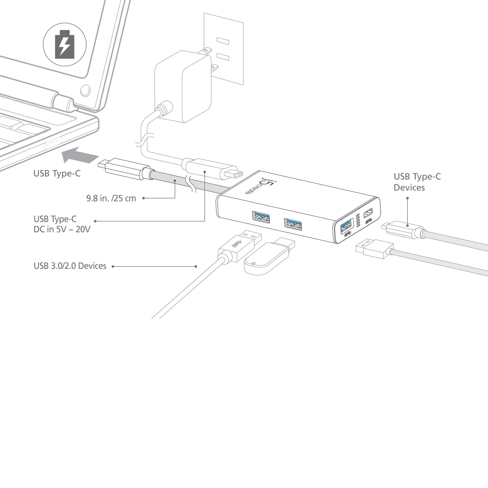 USB-C™ 4-Port Hub with Power Delivery - Image 9
