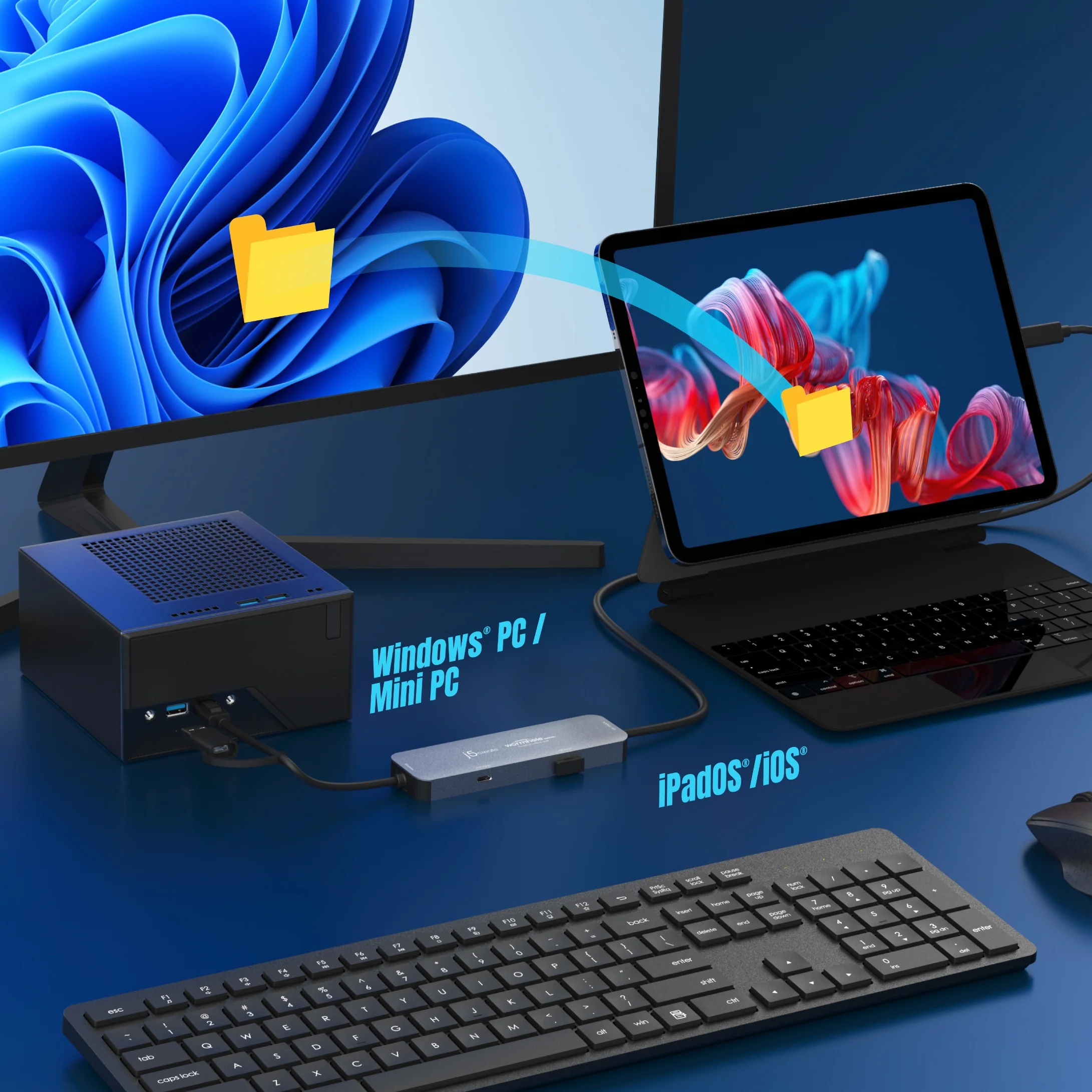 Wormhole Switch™ CrossLink USB-C® HUB - Image 5