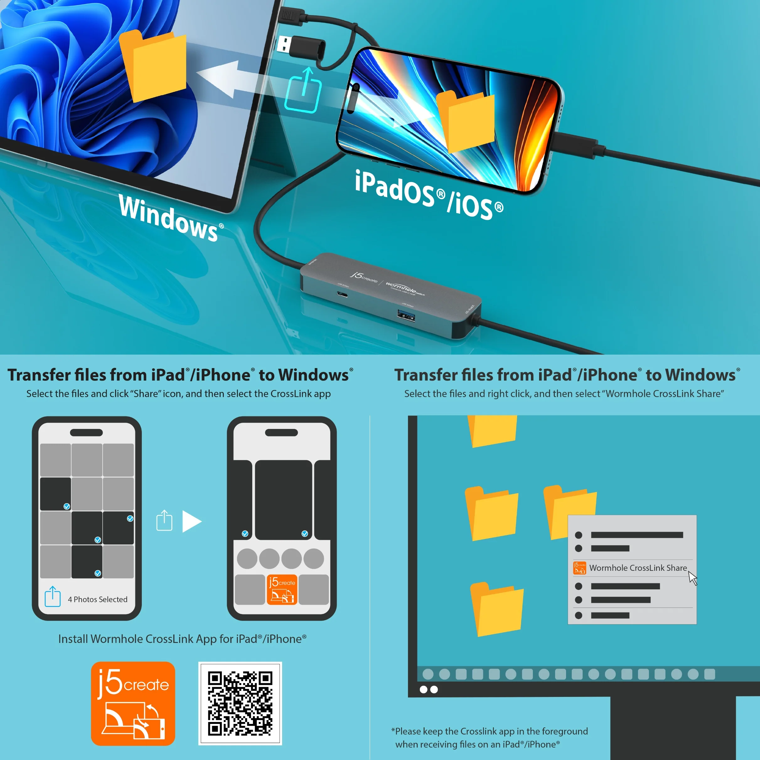 Wormhole Switch™ CrossLink USB-C® HUB - Image 7