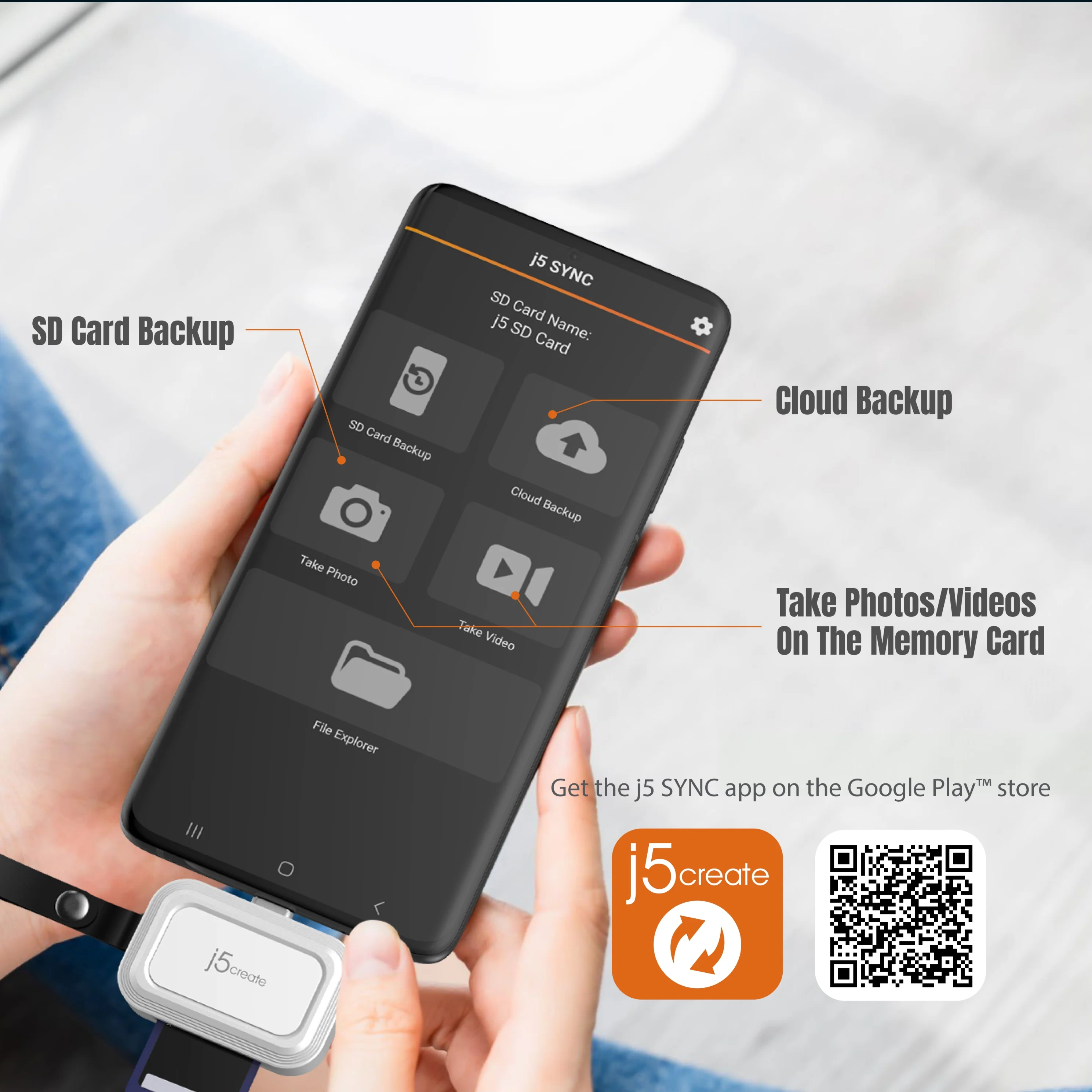 USB-C® to SD™ /microSD™ Mini Adapter for Smartphones - Image 7