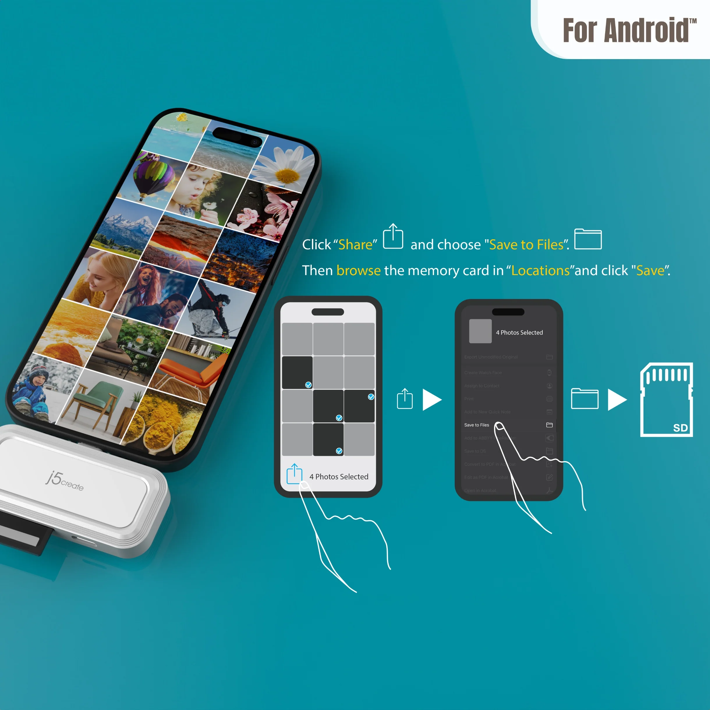 USB-C® to SD™ /microSD™ Adapter for Smartphones - Image 10