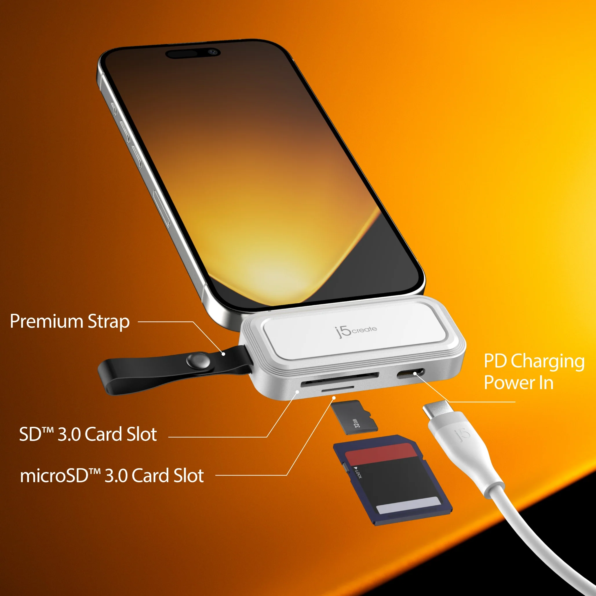 USB-C® to SD™ /microSD™ Adapter for Smartphones - Image 5