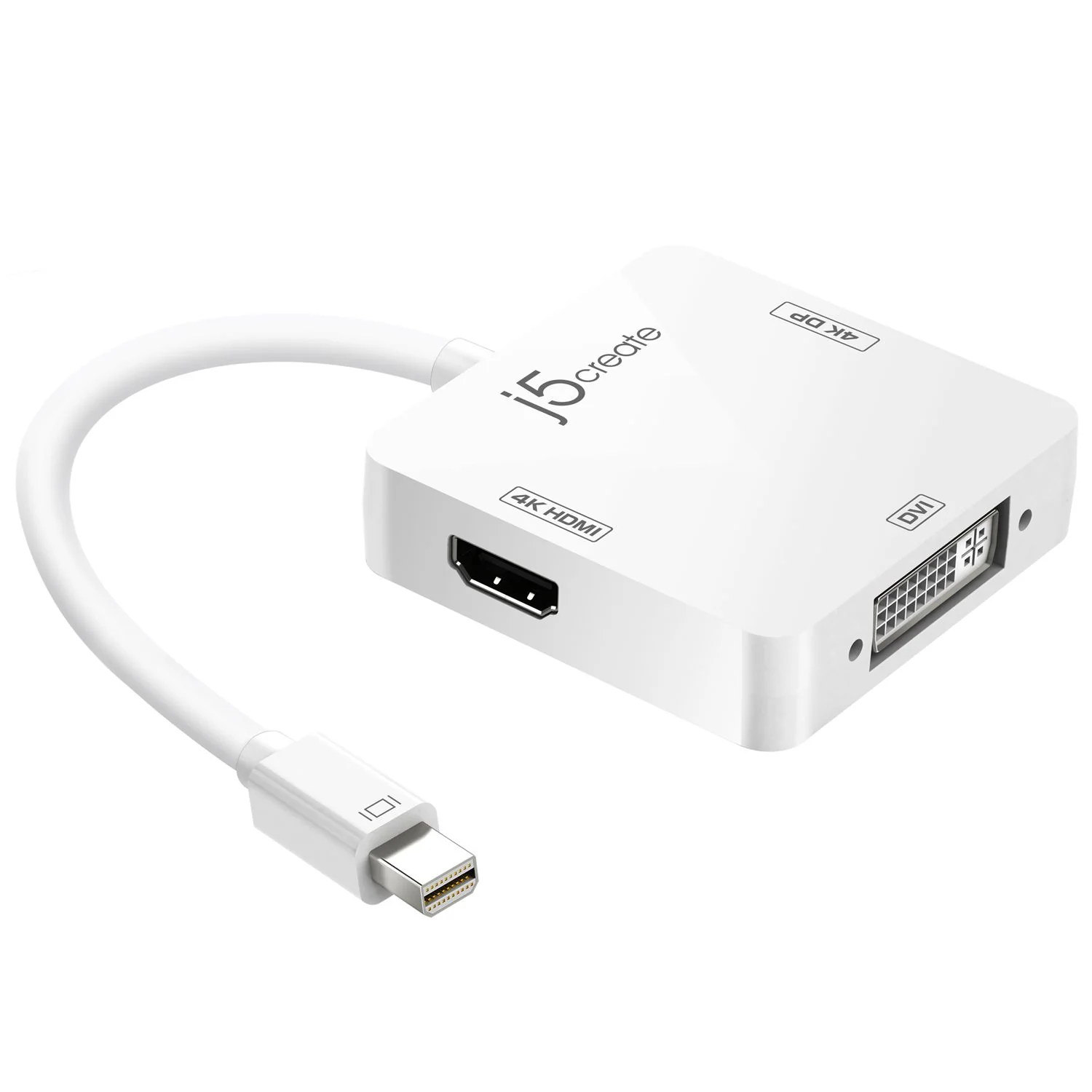 mini DisplayPort™ to 4K DisplayPort™/4K HDMI™/ DVI Adapter