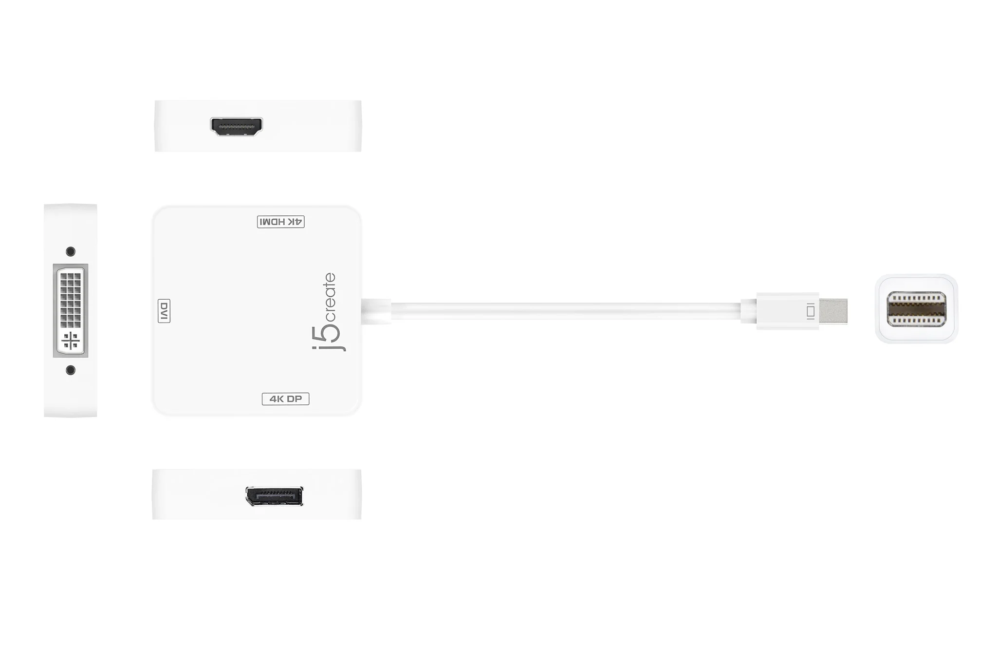 mini DisplayPort™ to 4K DisplayPort™/4K HDMI™/ DVI Adapter - Image 3