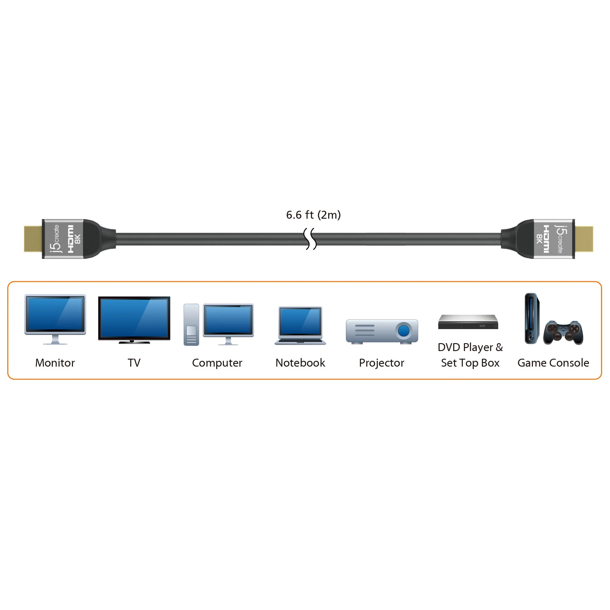 Ultra High Speed HDMI®/™ Cable 6.6 FT - Image 7