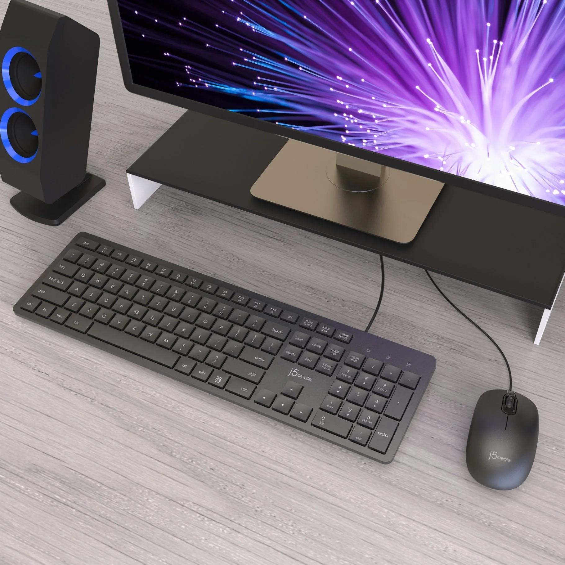 Full-Size Desktop Keyboard and Mouse (Combo) - Image 4