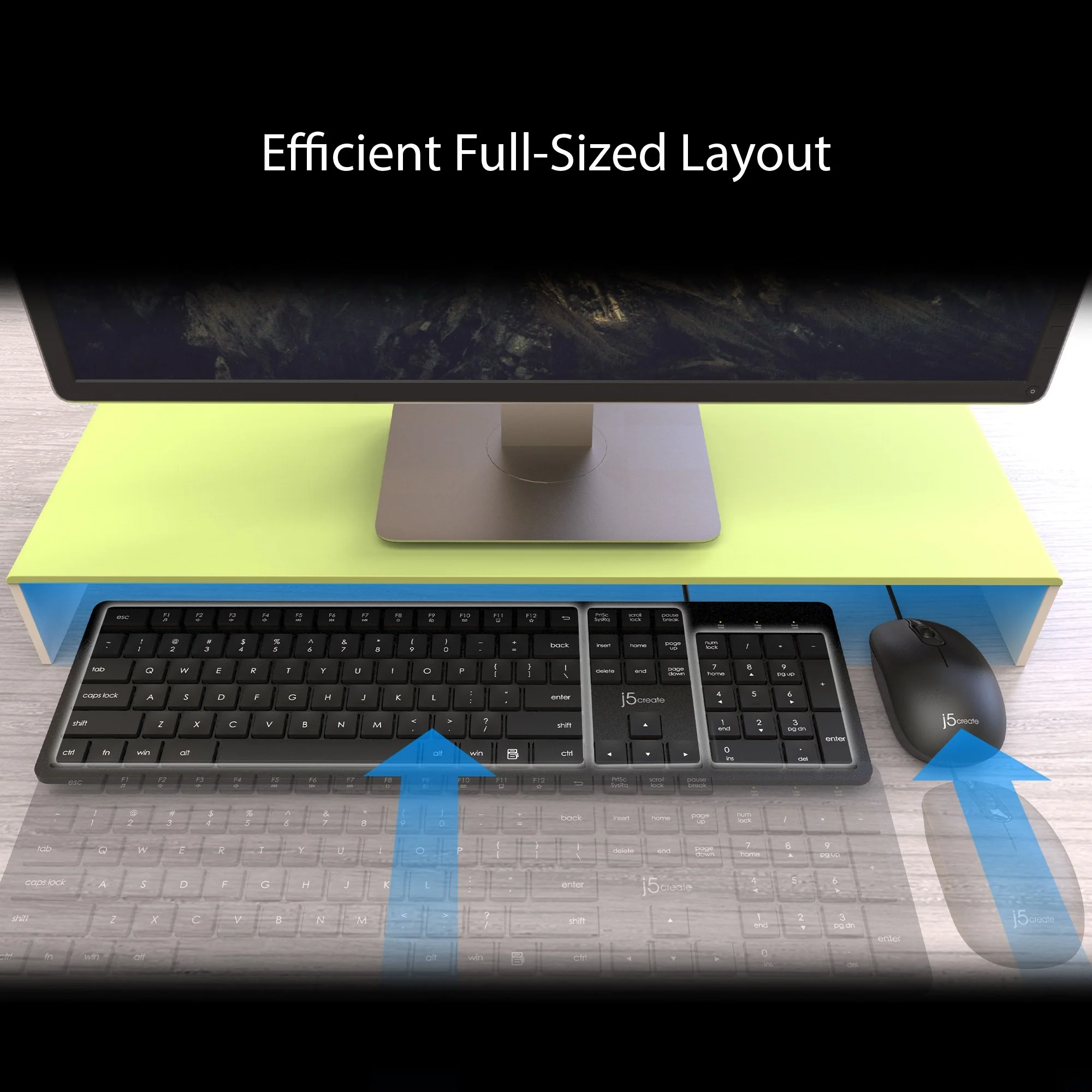 Full-Size Desktop Keyboard and Mouse (Combo) - Image 6