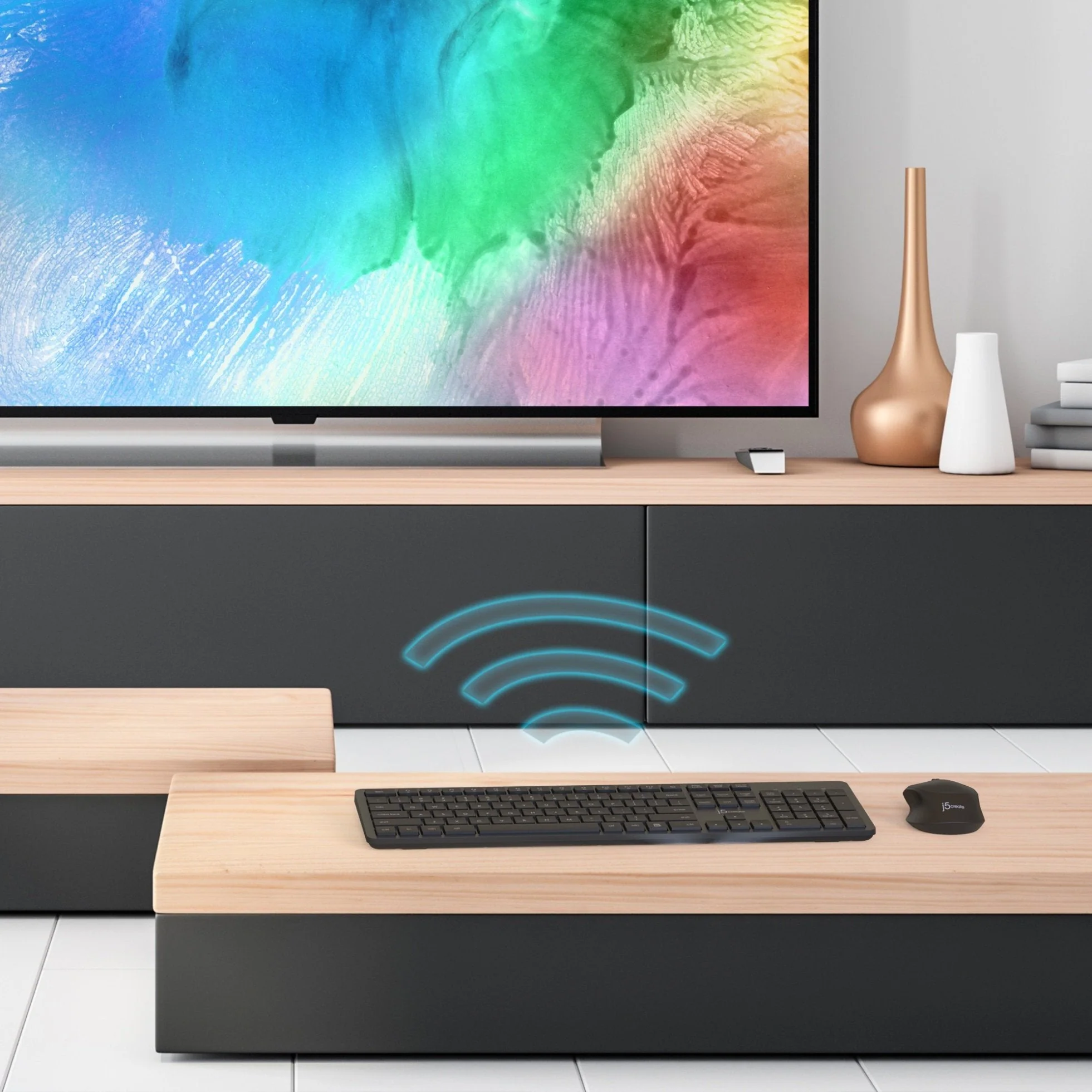 Full-Size Wireless Keyboard and Mouse - Image 7