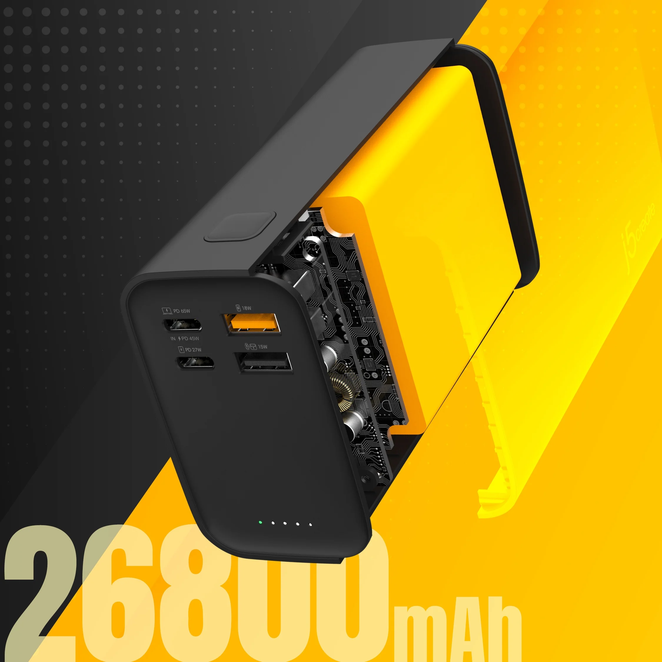 26800mAh PD 65W 4-Port Power Bank - Image 4