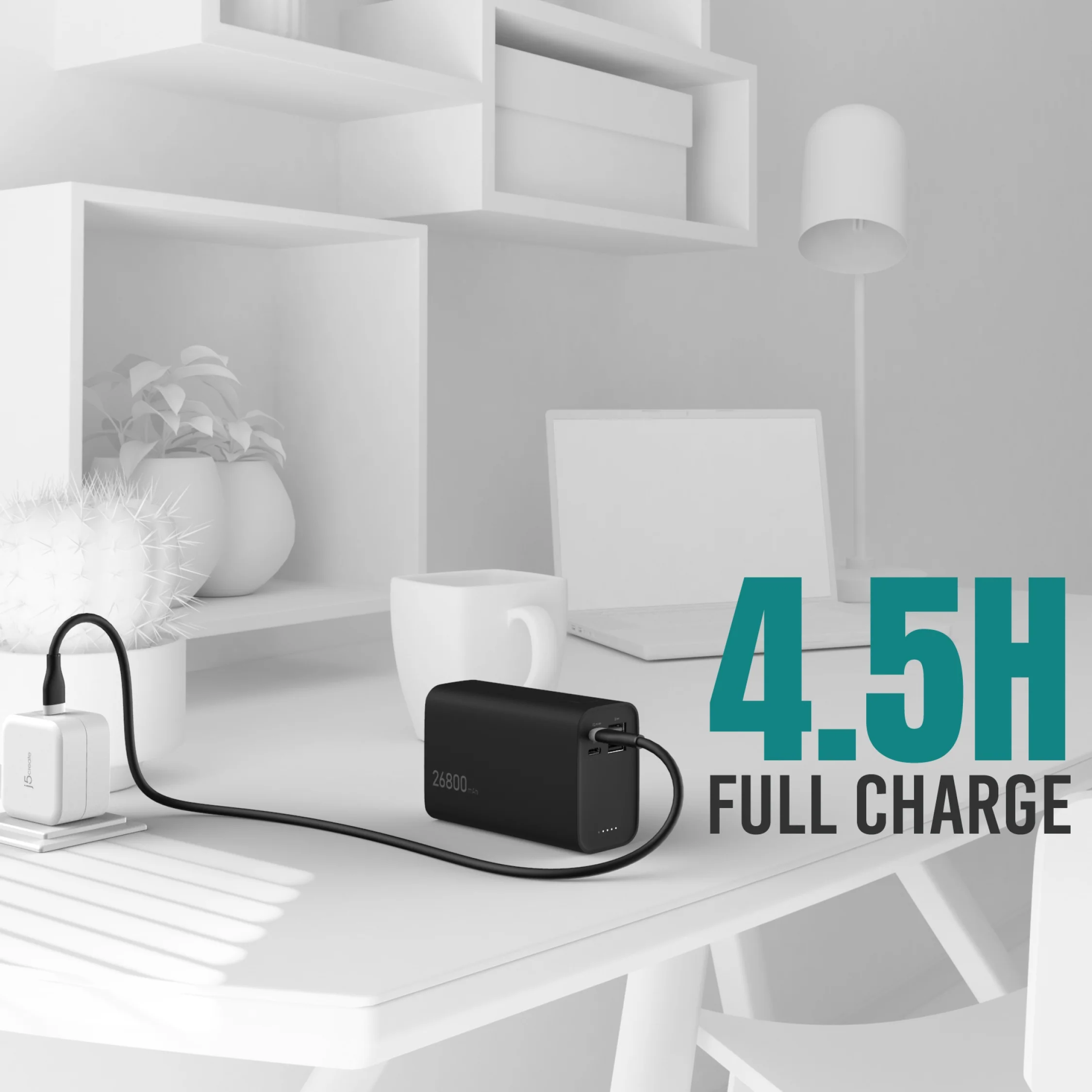 26800mAh PD 65W 4-Port Power Bank - Image 8