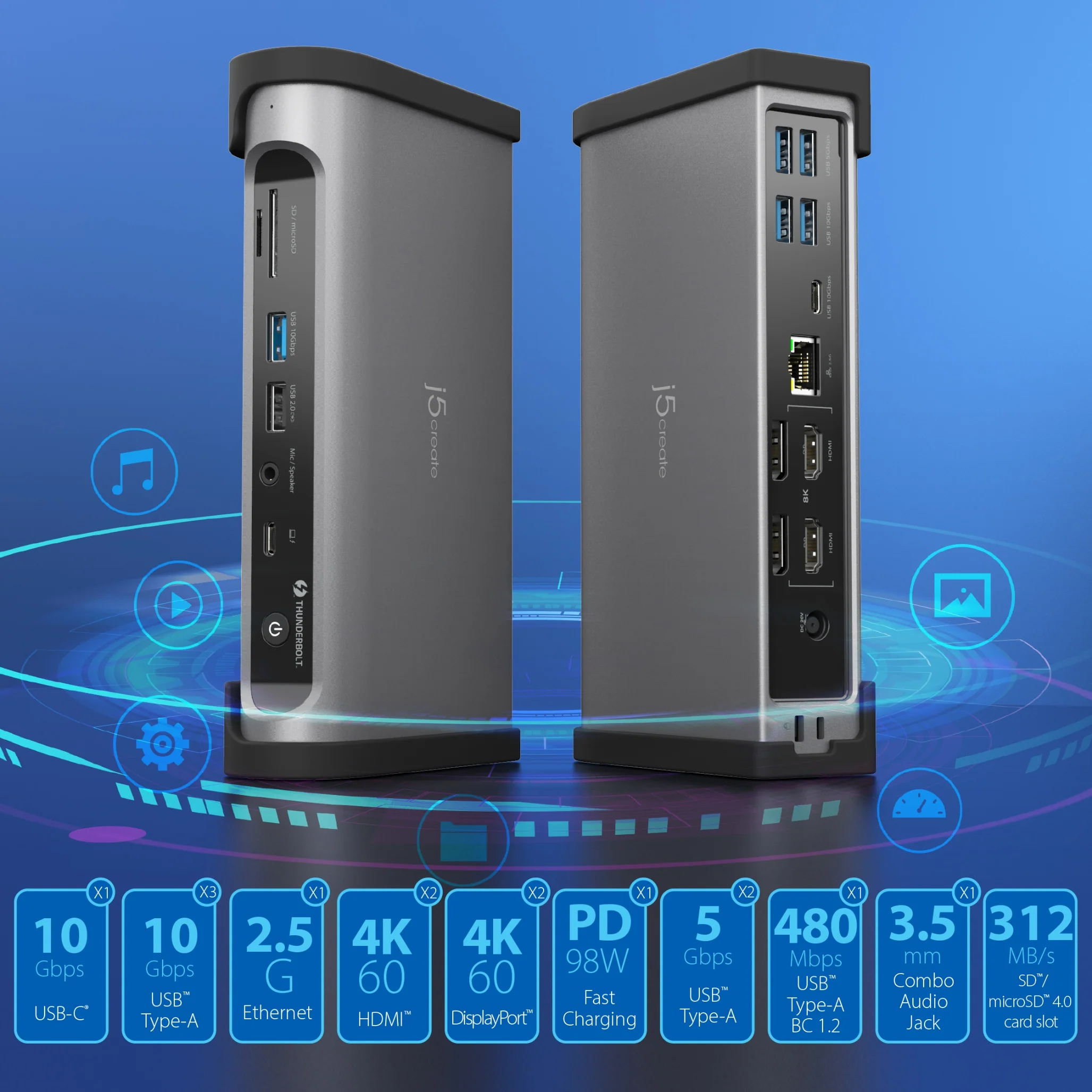 Thunderbolt™ 4 Quad Display Docking Station - Image 7