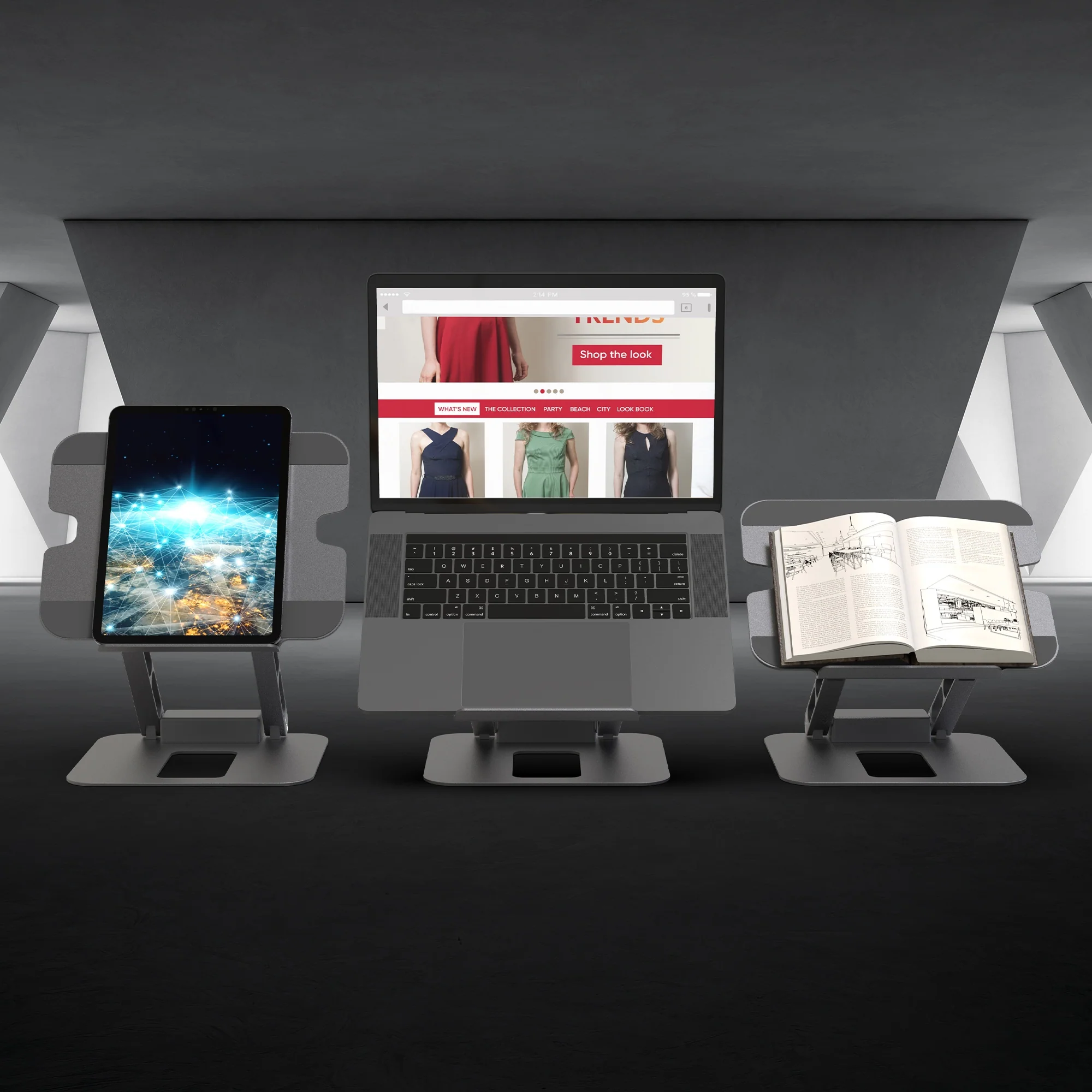 Multi-Angle Dual HDMI™ Laptop Stand - Image 7