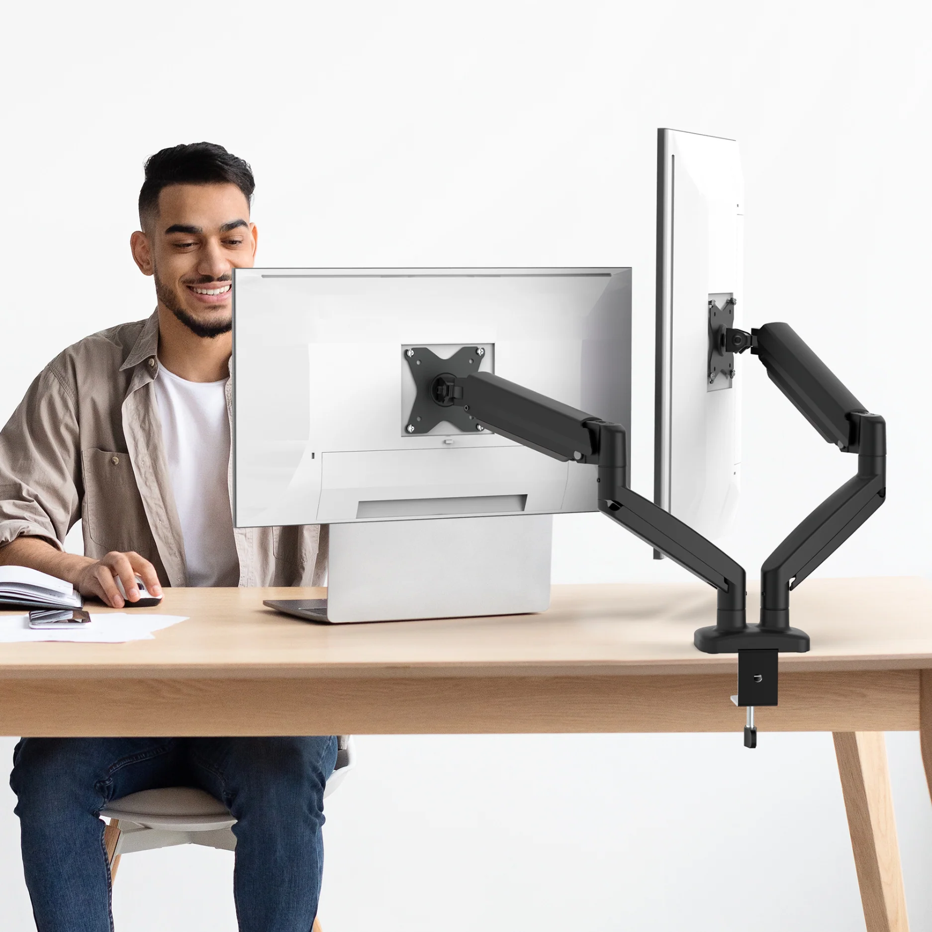 Ergonomic Dual Monitor Mount - Image 8