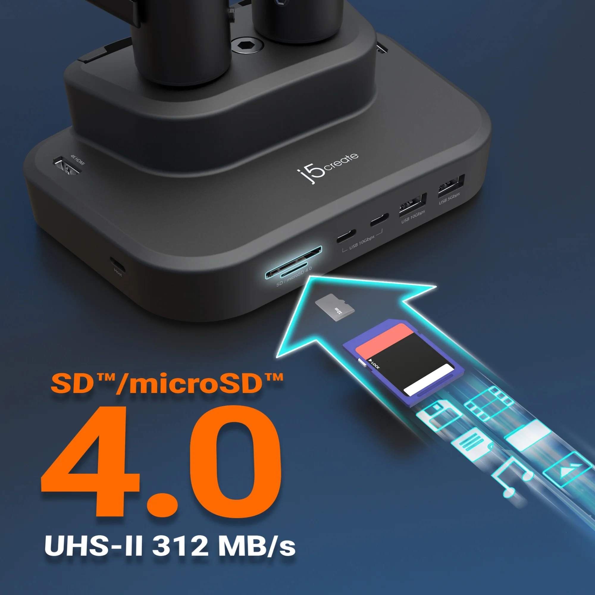 Ergonomic Dual-Monitor Mount with Docking Station - Image 11