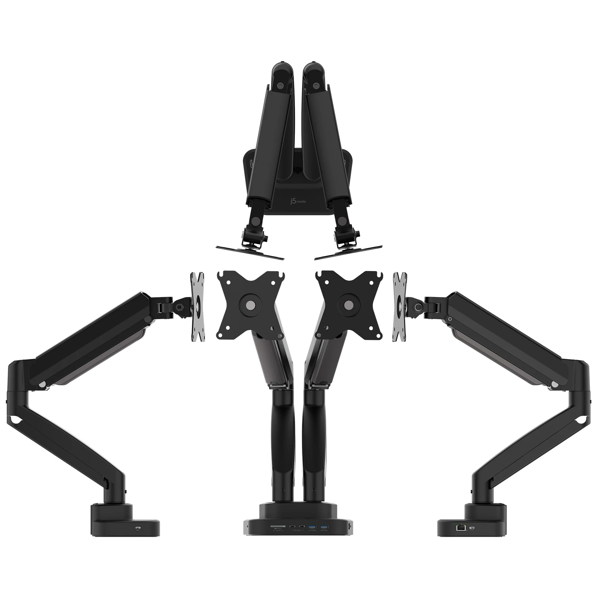 Ergonomic Dual-Monitor Mount with Docking Station - Image 5