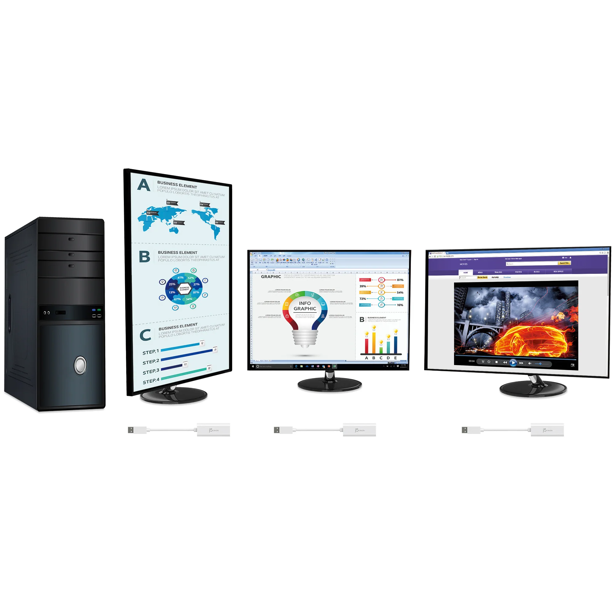 USB™ to HDMI™ Multi-Monitor Adapter - Image 5